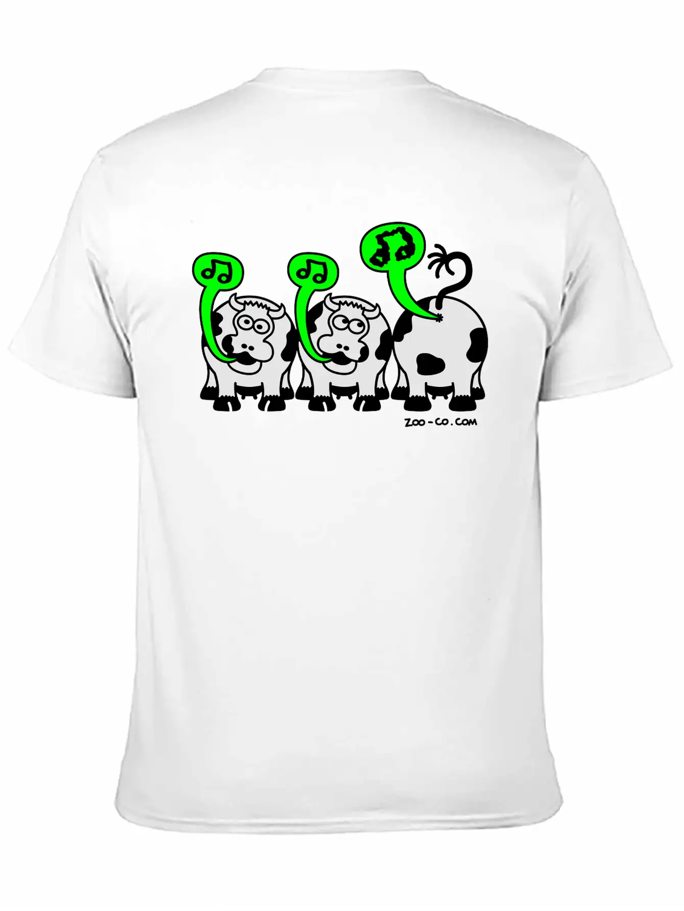 Kelly Green Singing Cows Women's T-Shirts Stylish Everyday T-Shirt – Unisex Basic Cotton Tee