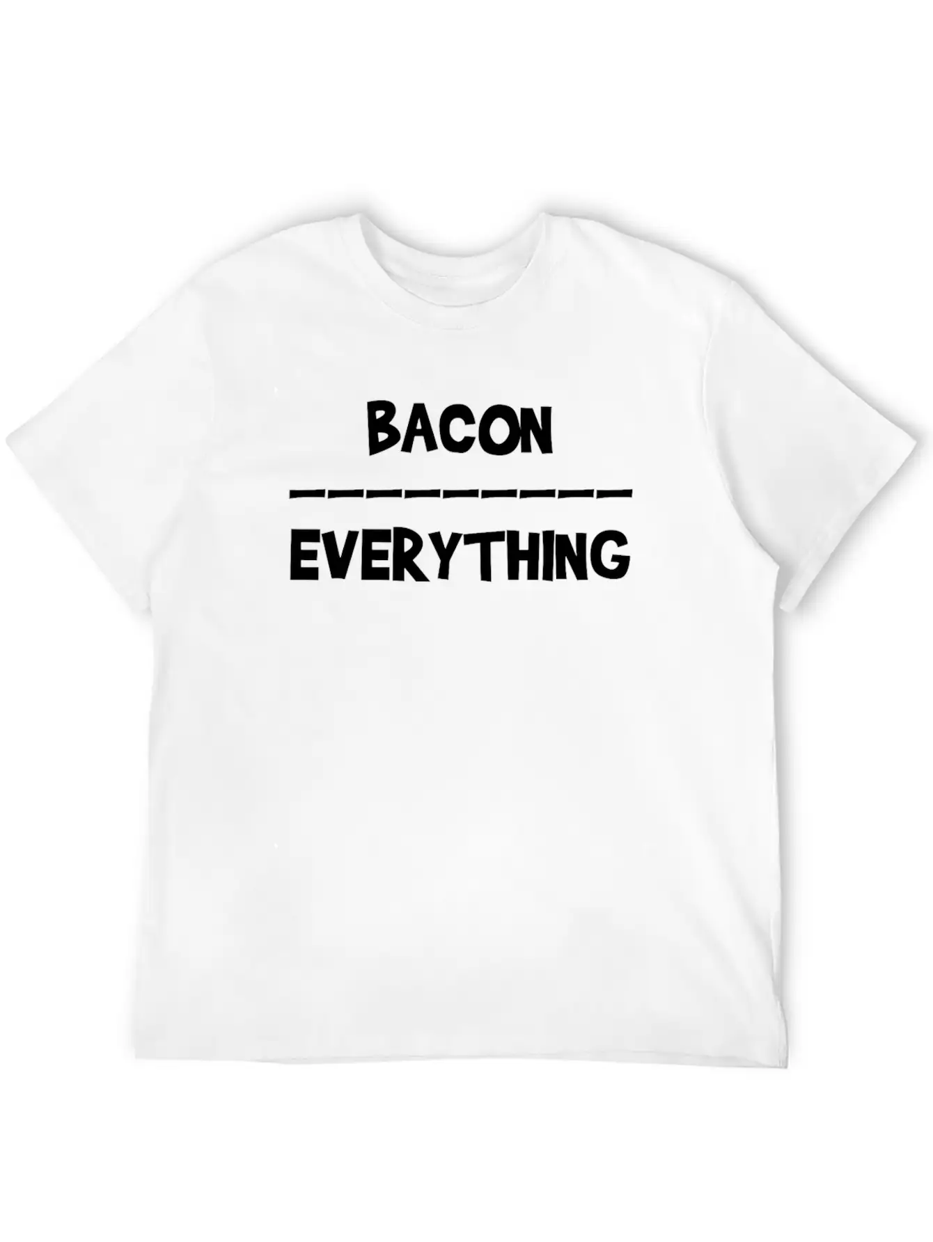 Keto Bacon Over Everything Bacon Lover Keto Unisex Short Sleeve Soft Cotton T-Shirt – Casual Everyday Wear