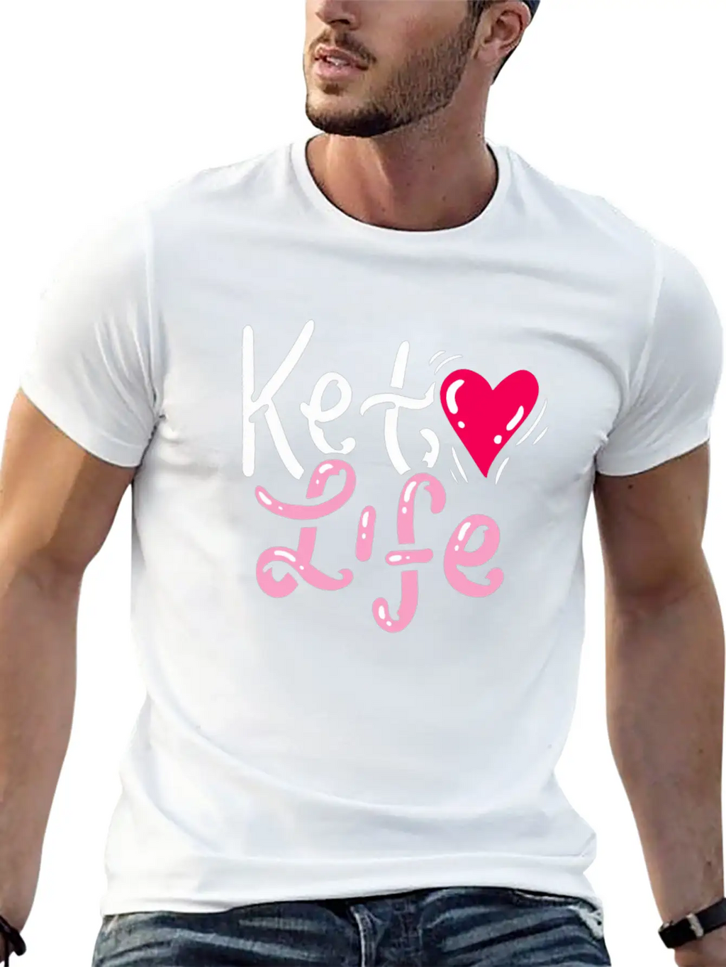 KETO DIET GIFT IDEA : Keto Life Classic Fit Graphic Tee For Daily Comfort – Unisex Cotton Shirt
