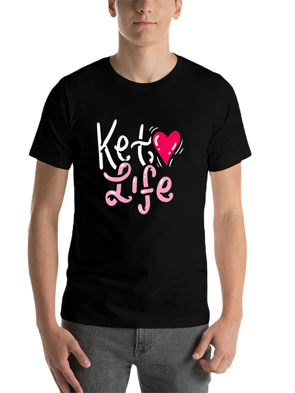 KETO DIET GIFT IDEA : Keto Life Classic Fit Graphic Tee For Daily Comfort – Unisex Cotton Shirt