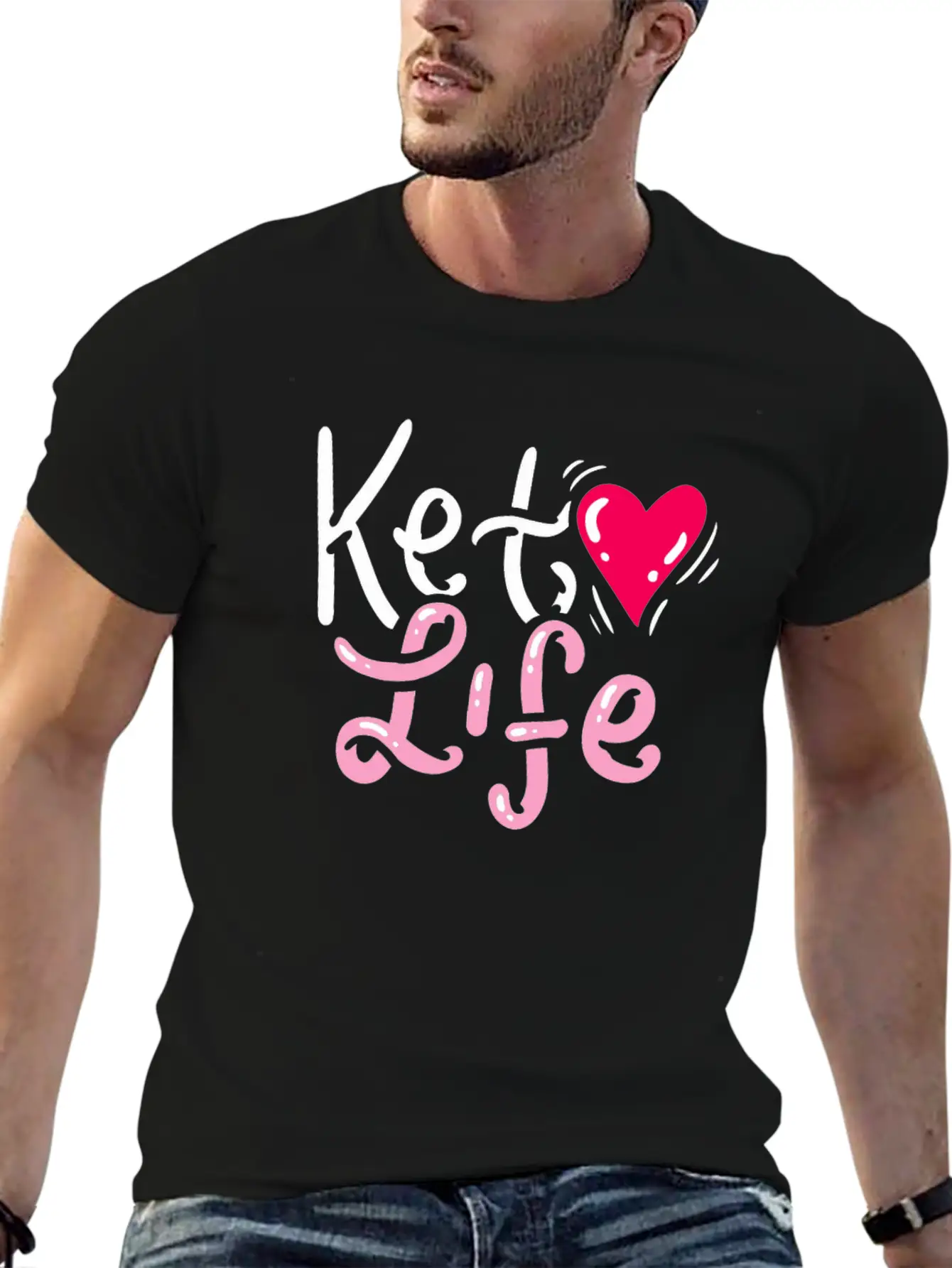 KETO DIET GIFT IDEA : Keto Life Classic Fit Graphic Tee For Daily Comfort – Unisex Cotton Shirt