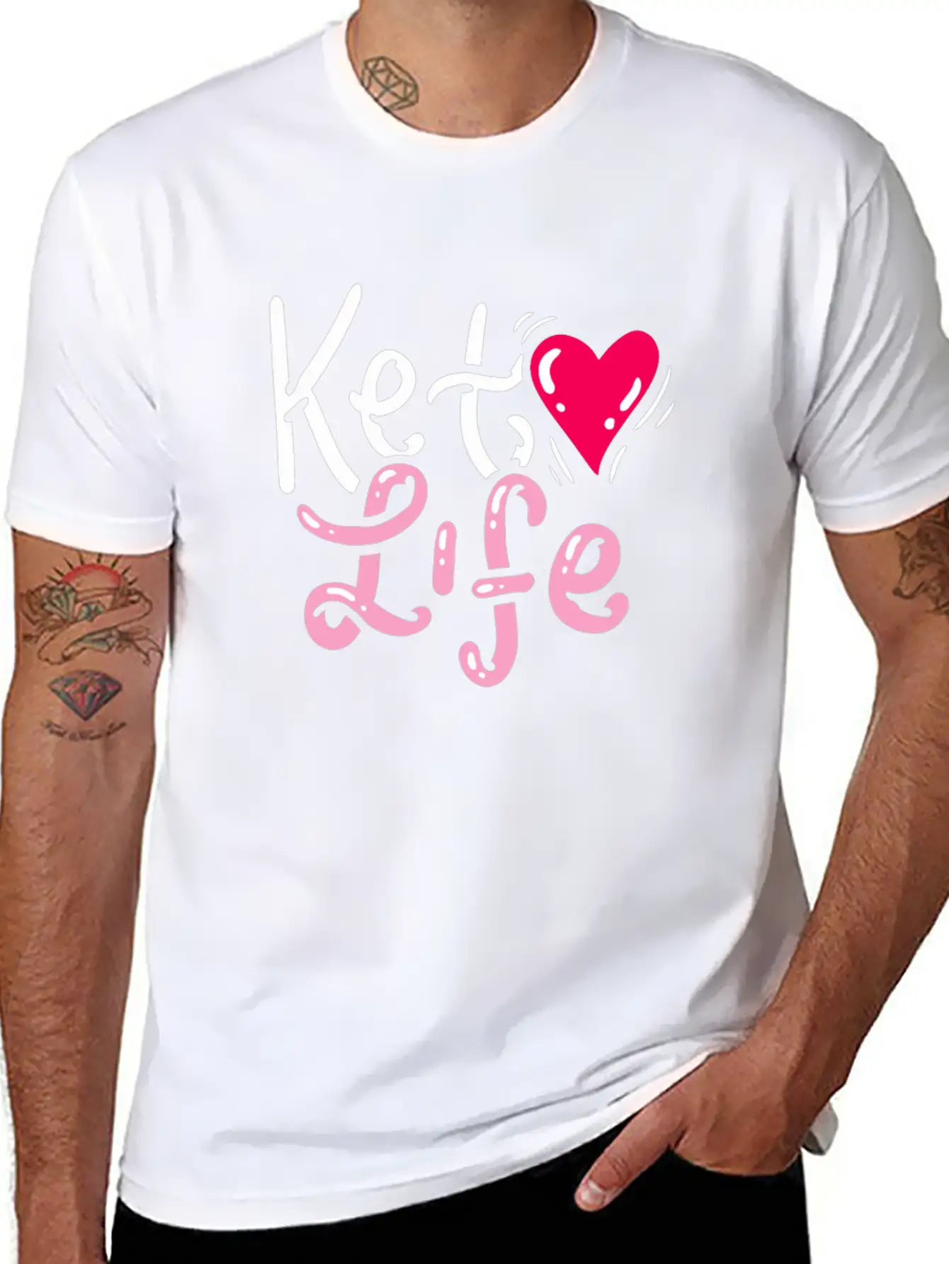 KETO DIET GIFT IDEA : Keto Life Classic Fit Graphic Tee For Daily Comfort – Unisex Cotton Shirt