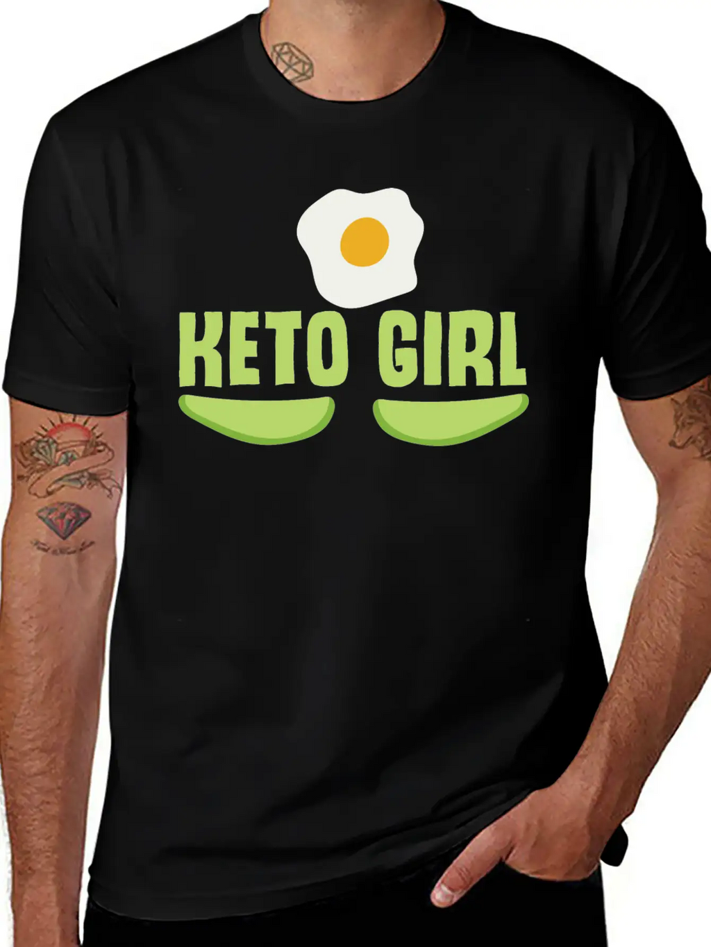 Keto Girl Ketogenic Diet Joke Saying Girls Breathable Soft Cotton T-Shirt – Timeless Casual Look