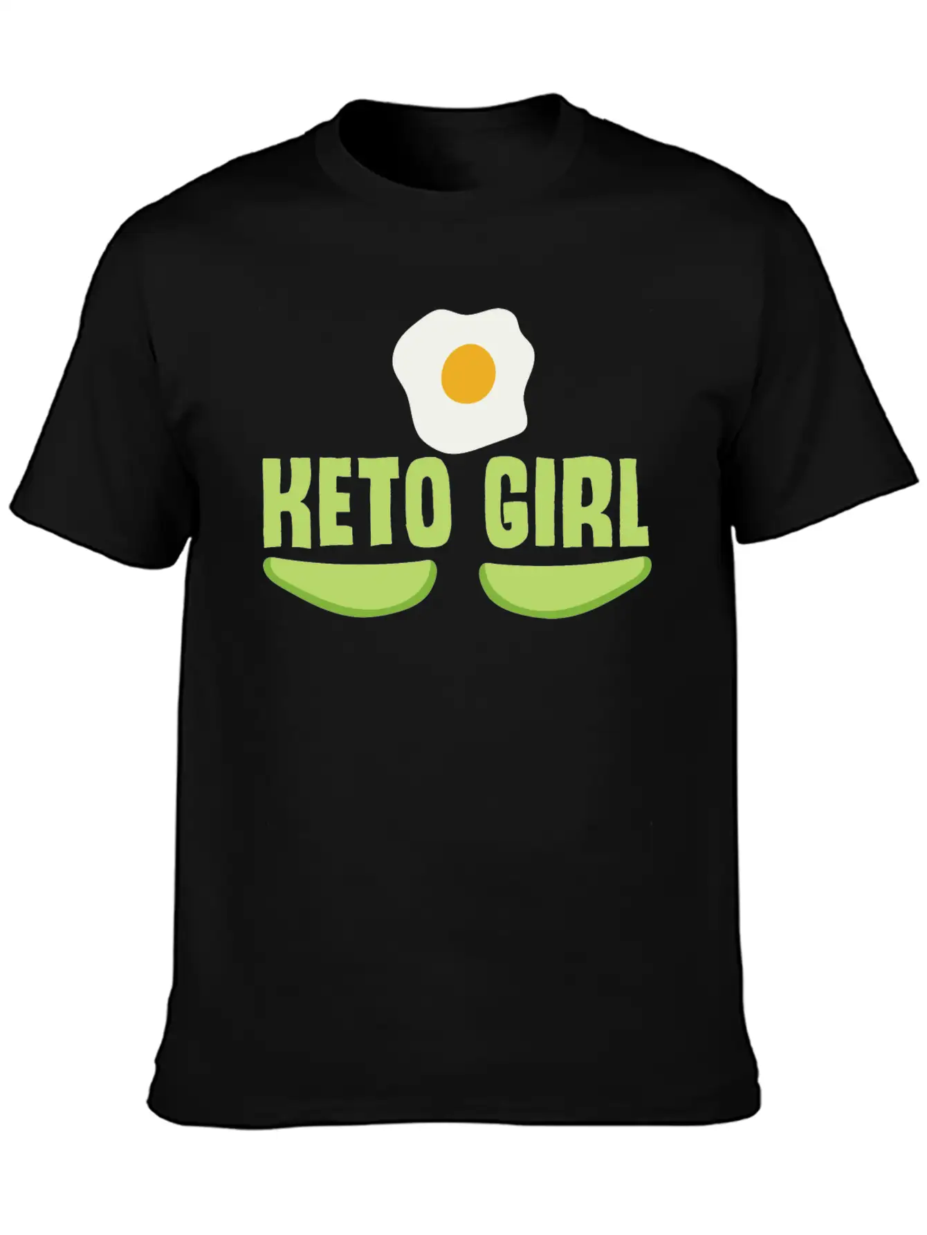 Keto Girl Ketogenic Diet Joke Saying Girls Breathable Soft Cotton T-Shirt – Timeless Casual Look
