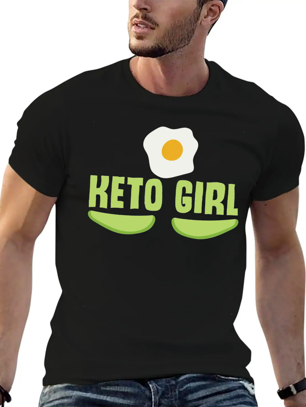 Keto Girl Ketogenic Diet Joke Saying Girls Breathable Soft Cotton T-Shirt – Timeless Casual Look
