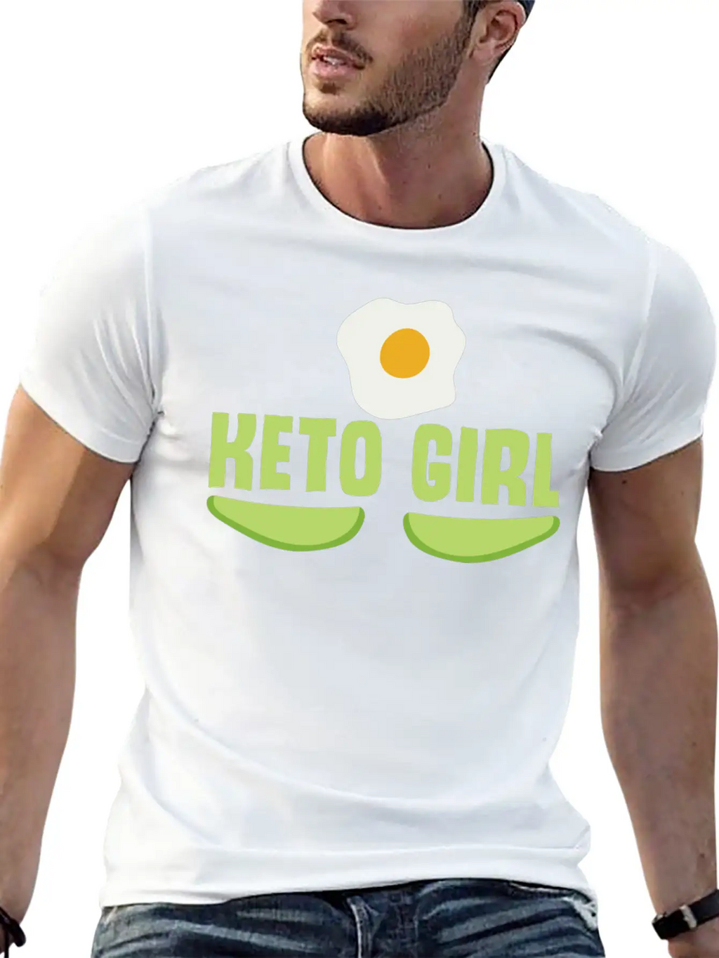 Keto Girl Ketogenic Diet Joke Saying Girls Breathable Soft Cotton T-Shirt – Timeless Casual Look