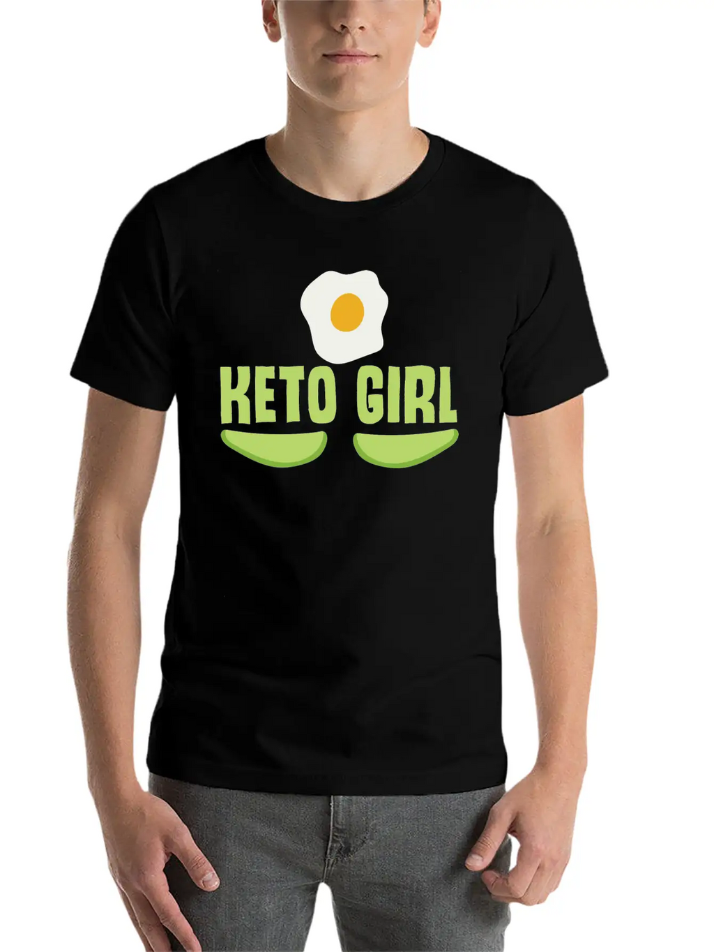 Keto Girl Ketogenic Diet Joke Saying Girls Breathable Soft Cotton T-Shirt – Timeless Casual Look
