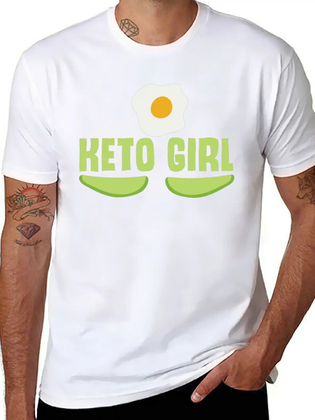 Keto Girl Ketogenic Diet Joke Saying Girls Breathable Soft Cotton T-Shirt – Timeless Casual Look