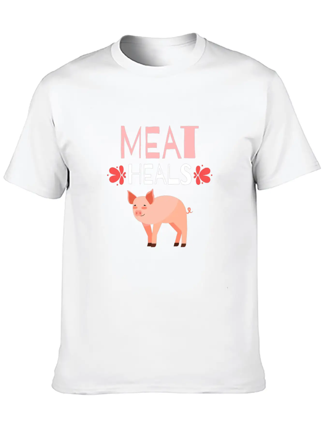 KETO / LOW CARB DIET: Meat Heals Breathable Soft Cotton T-Shirt – Timeless Casual Look