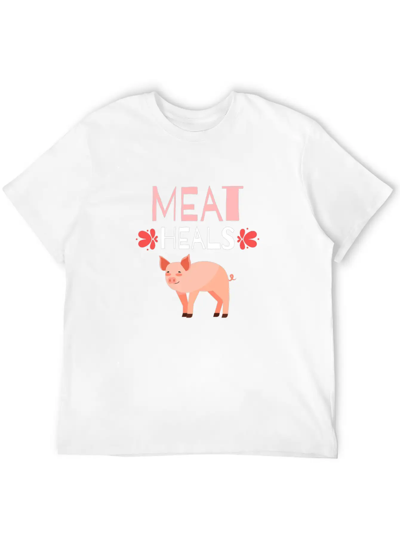 KETO / LOW CARB DIET: Meat Heals Breathable Soft Cotton T-Shirt – Timeless Casual Look