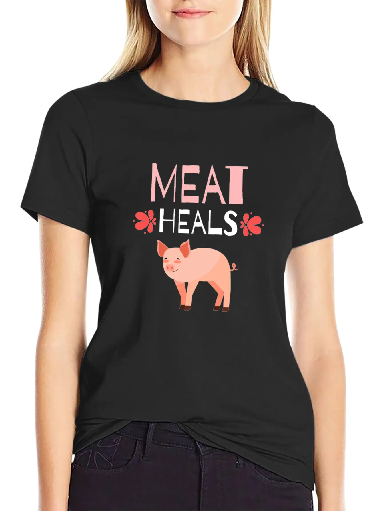 KETO / LOW CARB DIET: Meat Heals Breathable Soft Cotton T-Shirt – Timeless Casual Look