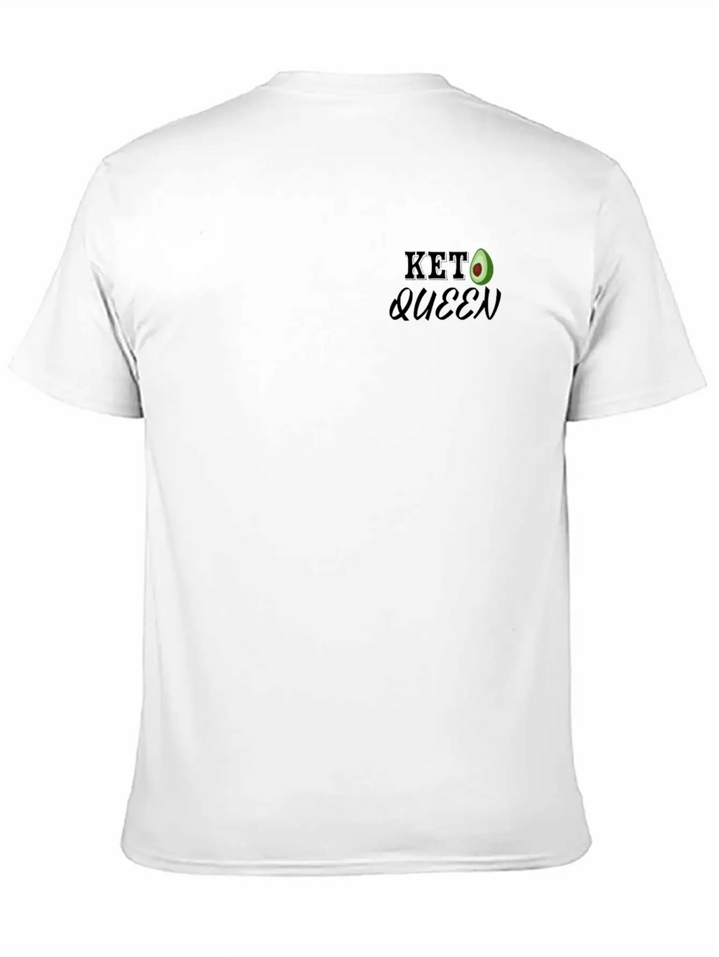 Keto Queen With Avocado Unisex Casual T-Shirt – Clean Design For Daily Comfort
