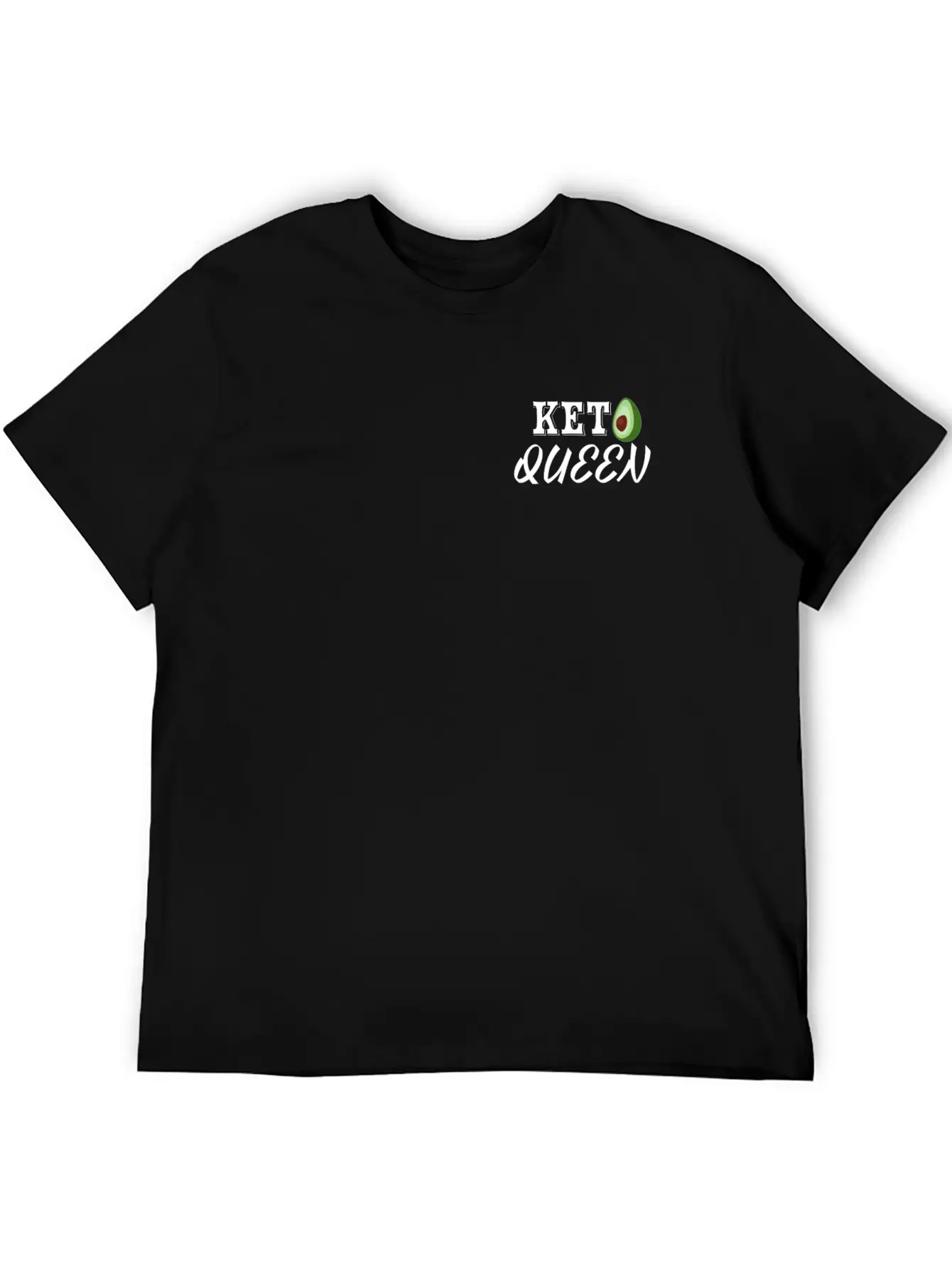 Keto Queen With Avocado Unisex Casual T-Shirt – Clean Design For Daily Comfort