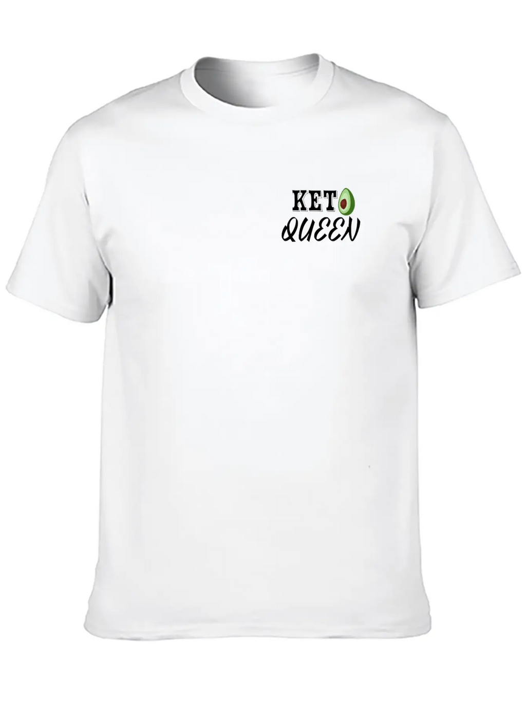 Keto Queen With Avocado Unisex Casual T-Shirt – Clean Design For Daily Comfort