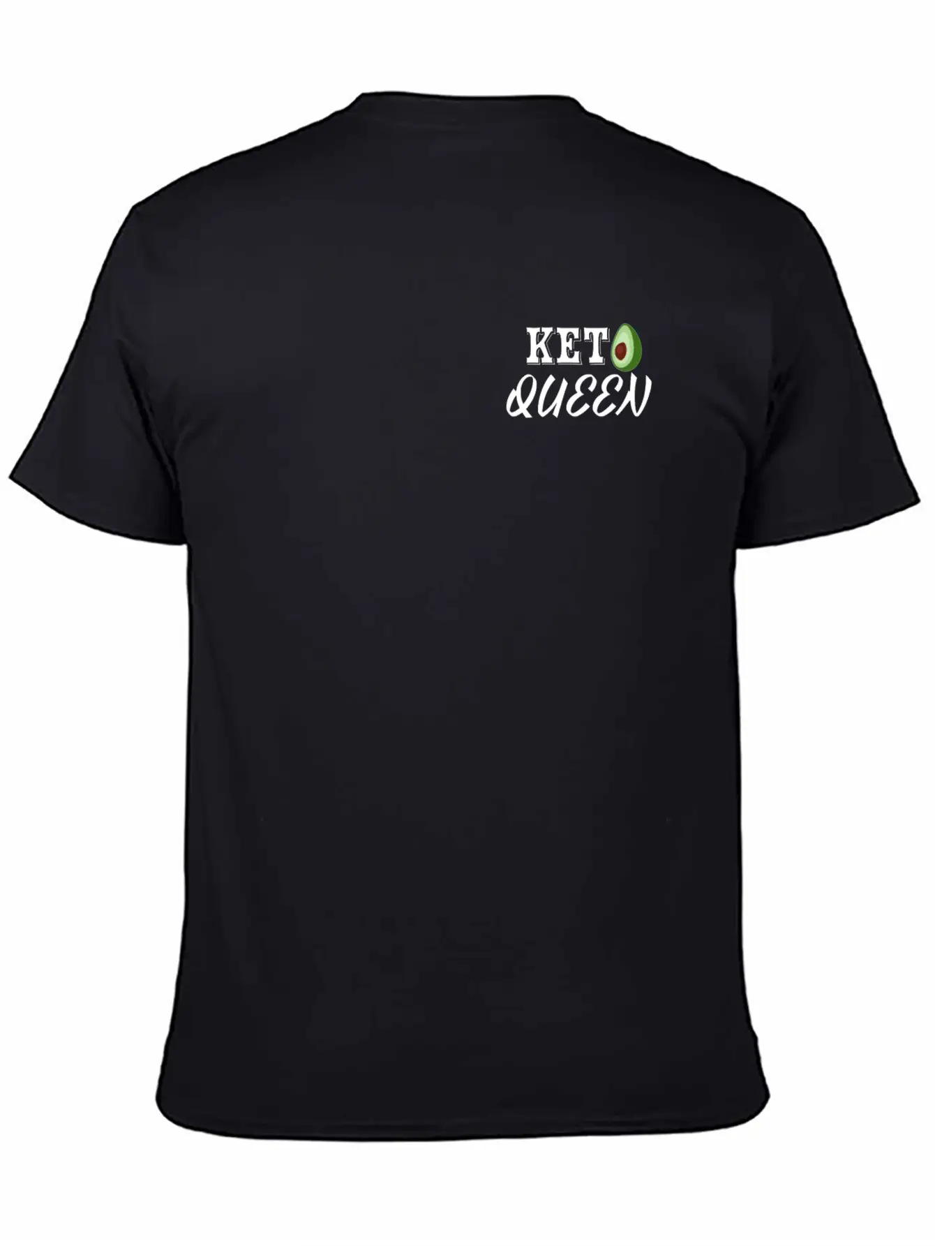 Keto Queen With Avocado Unisex Casual T-Shirt – Clean Design For Daily Comfort