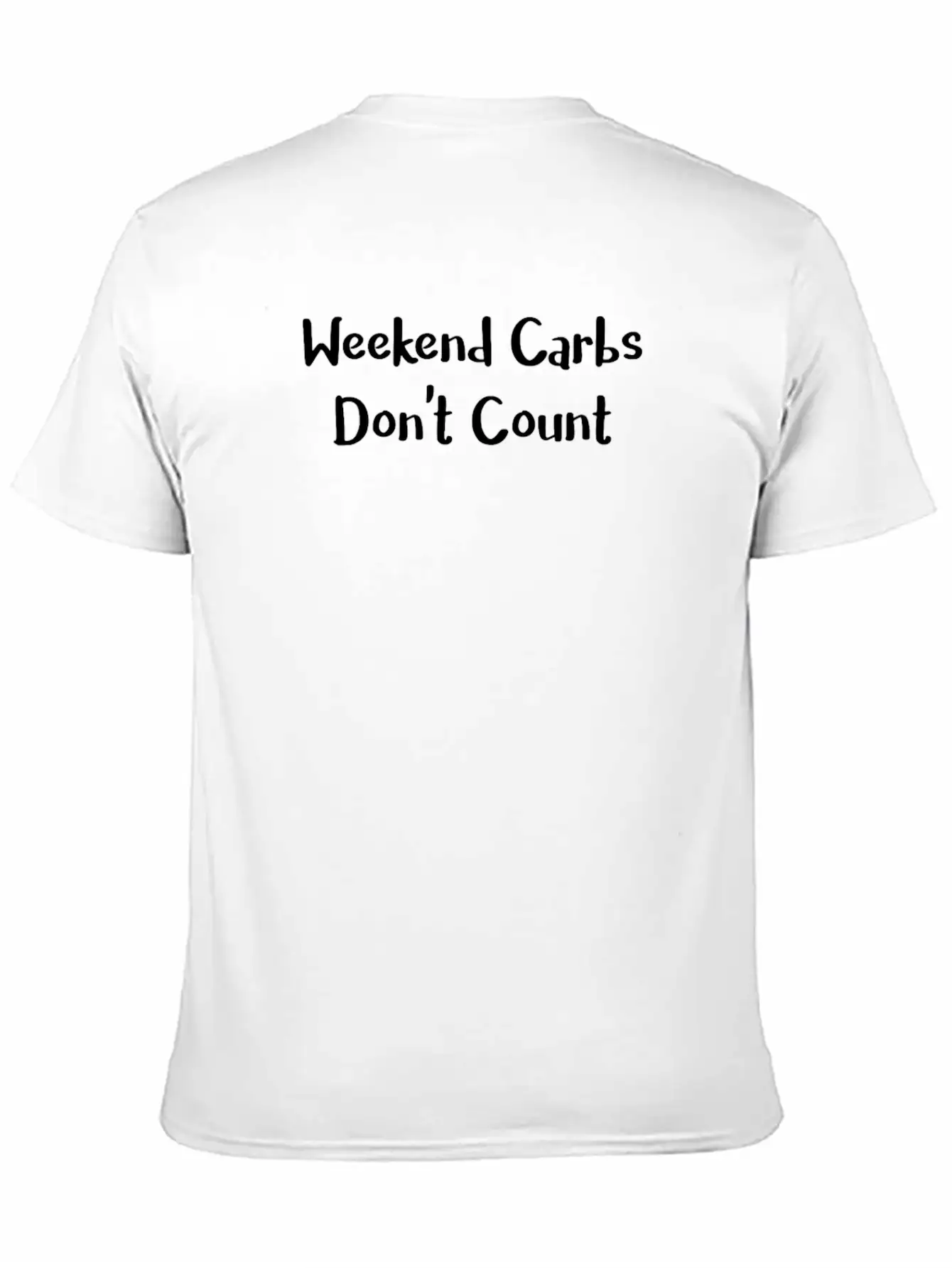 Keto Weekend Carbs Don't Count Lazy Keto Lifestyle Unisex Short Sleeve Soft Cotton T-Shirt – Casual Everyday Wear