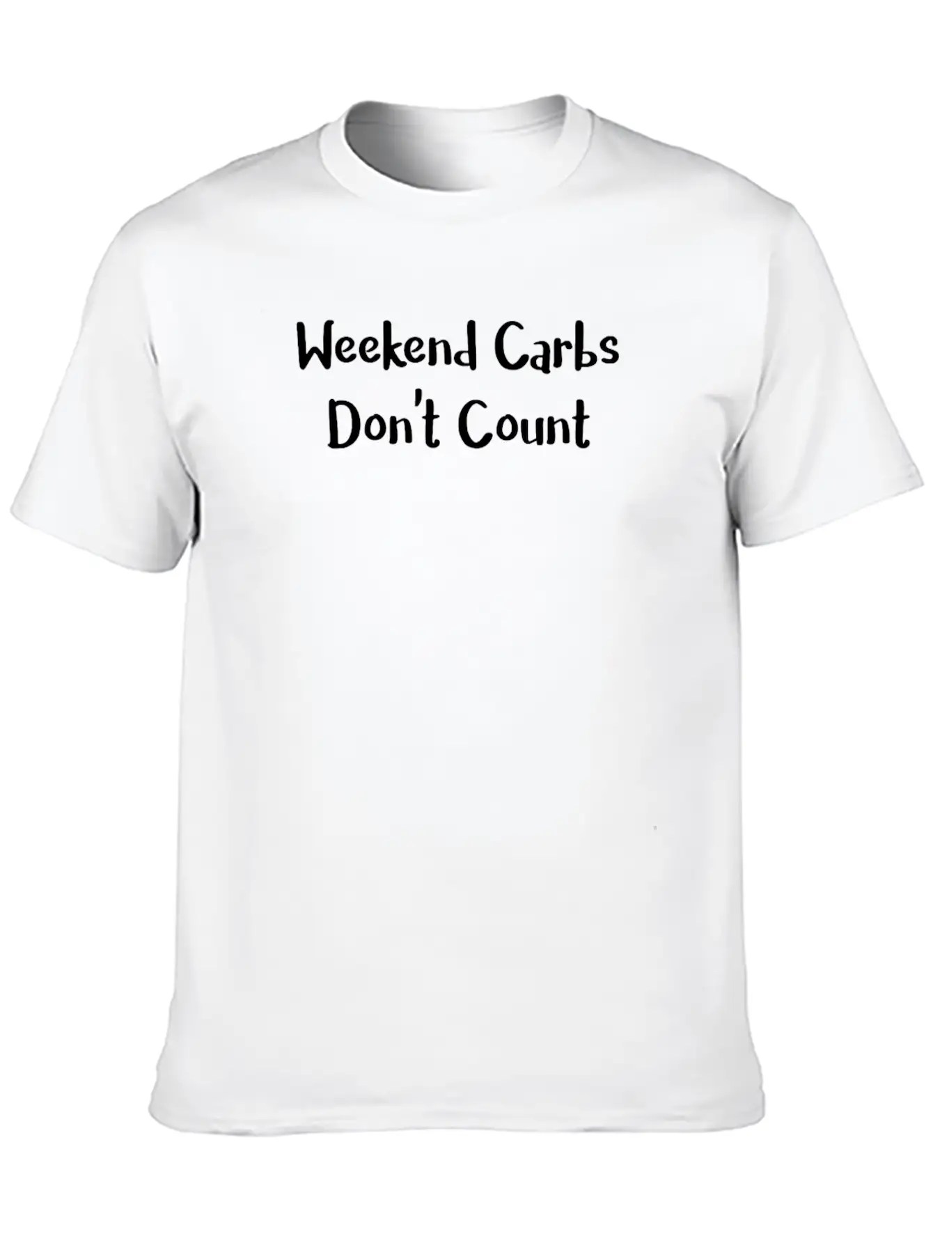 Keto Weekend Carbs Don't Count Lazy Keto Lifestyle Unisex Short Sleeve Soft Cotton T-Shirt – Casual Everyday Wear