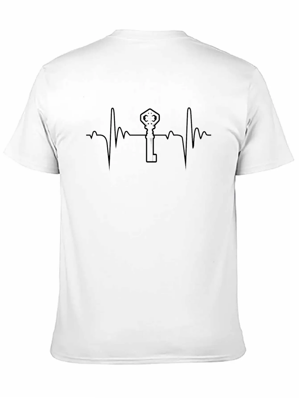 Key 5 Heartbeat Gift Unisex Casual T-Shirt – Clean Design For Daily Comfort