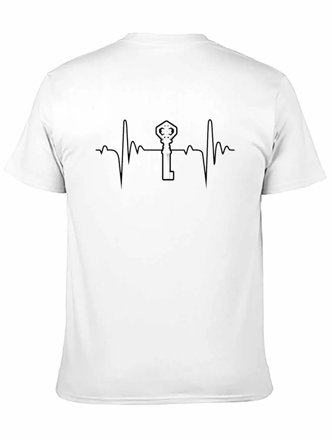 Key 5 Heartbeat Gift Unisex Casual T-Shirt – Clean Design For Daily Comfort