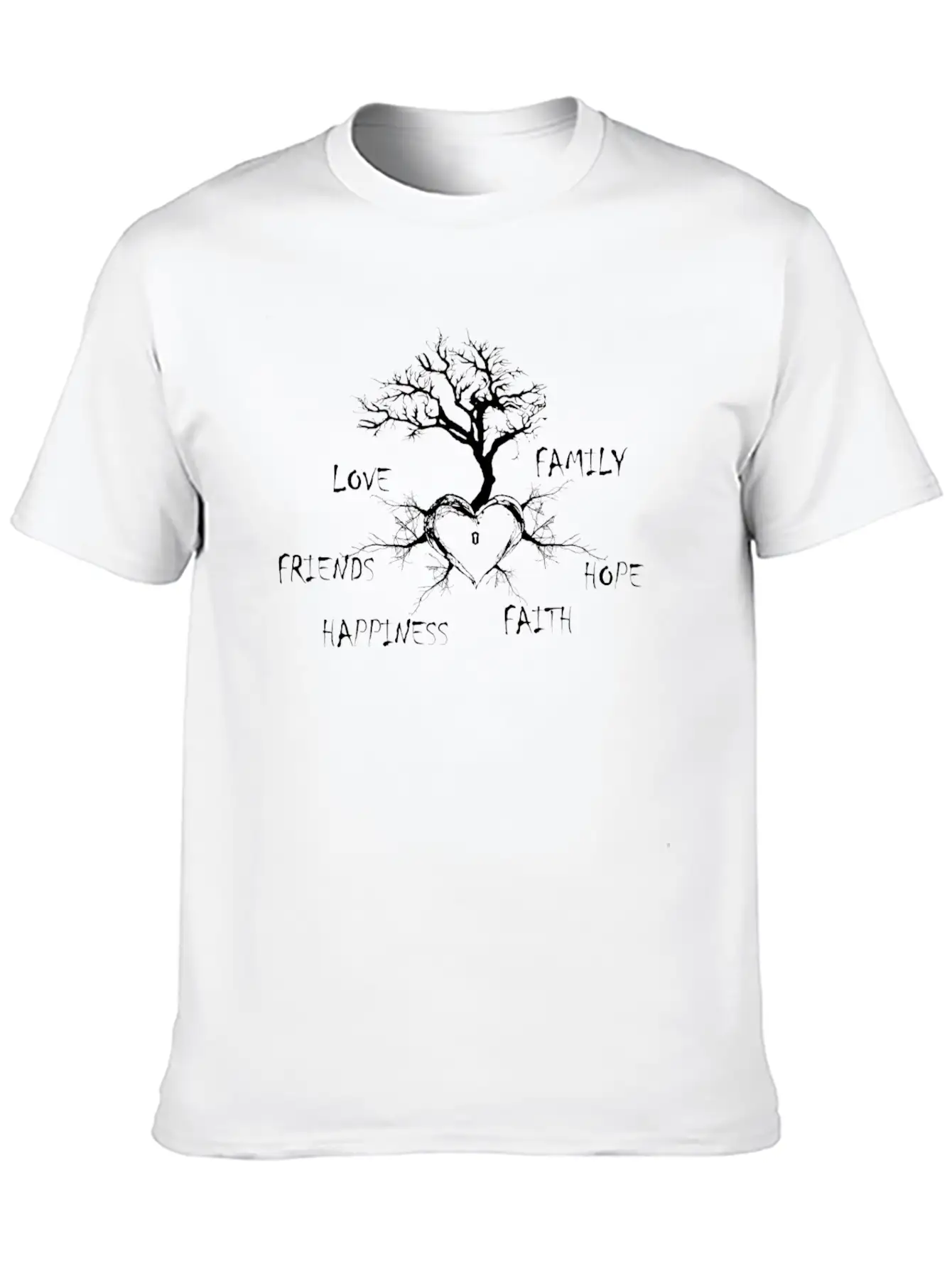 Key Of My Heart Unisex Short Sleeve Soft Cotton T-Shirt – Casual Everyday Wear