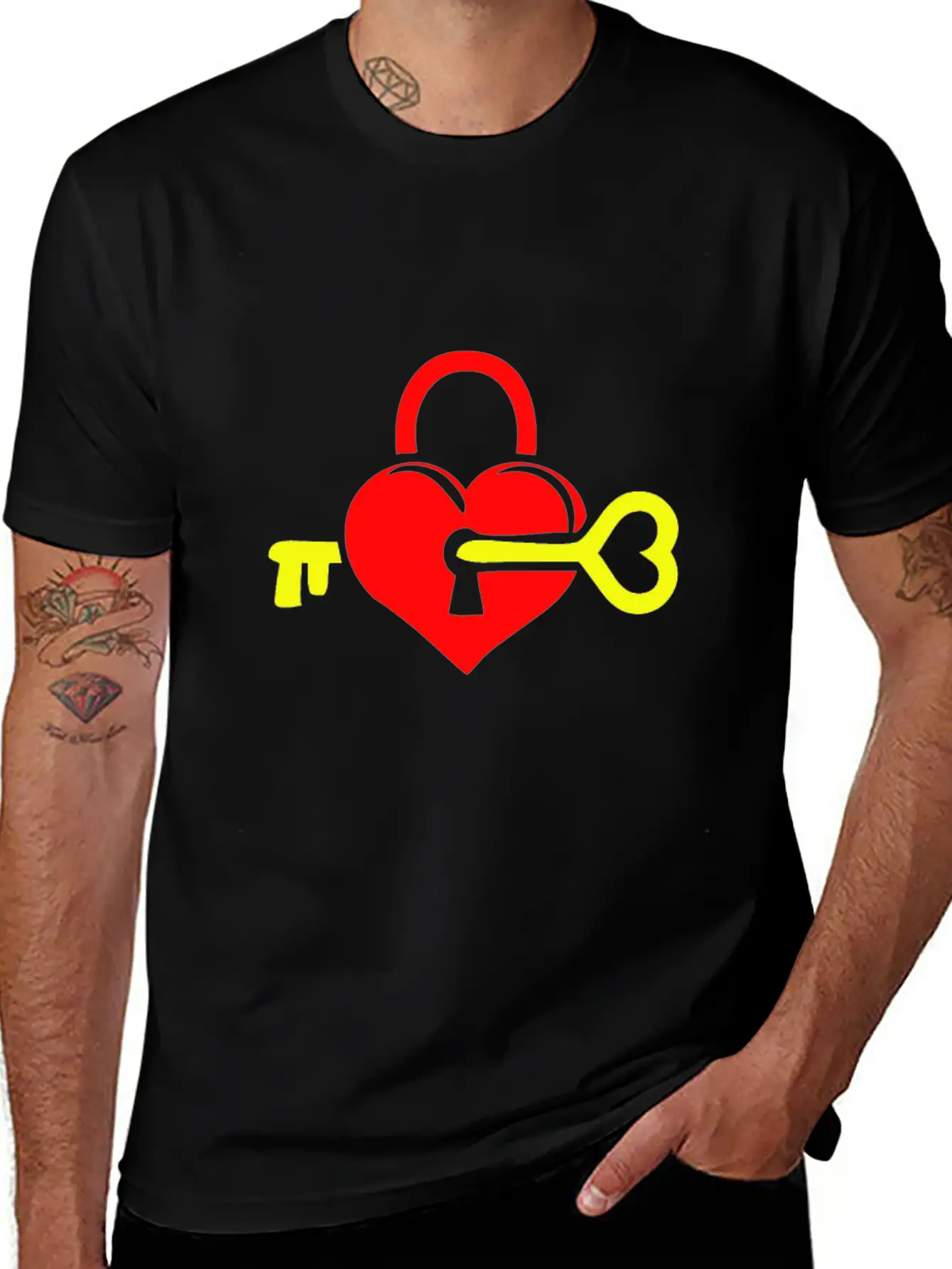 Key To Your Heart Unisex Casual T-Shirt – Clean Design For Daily Comfort
