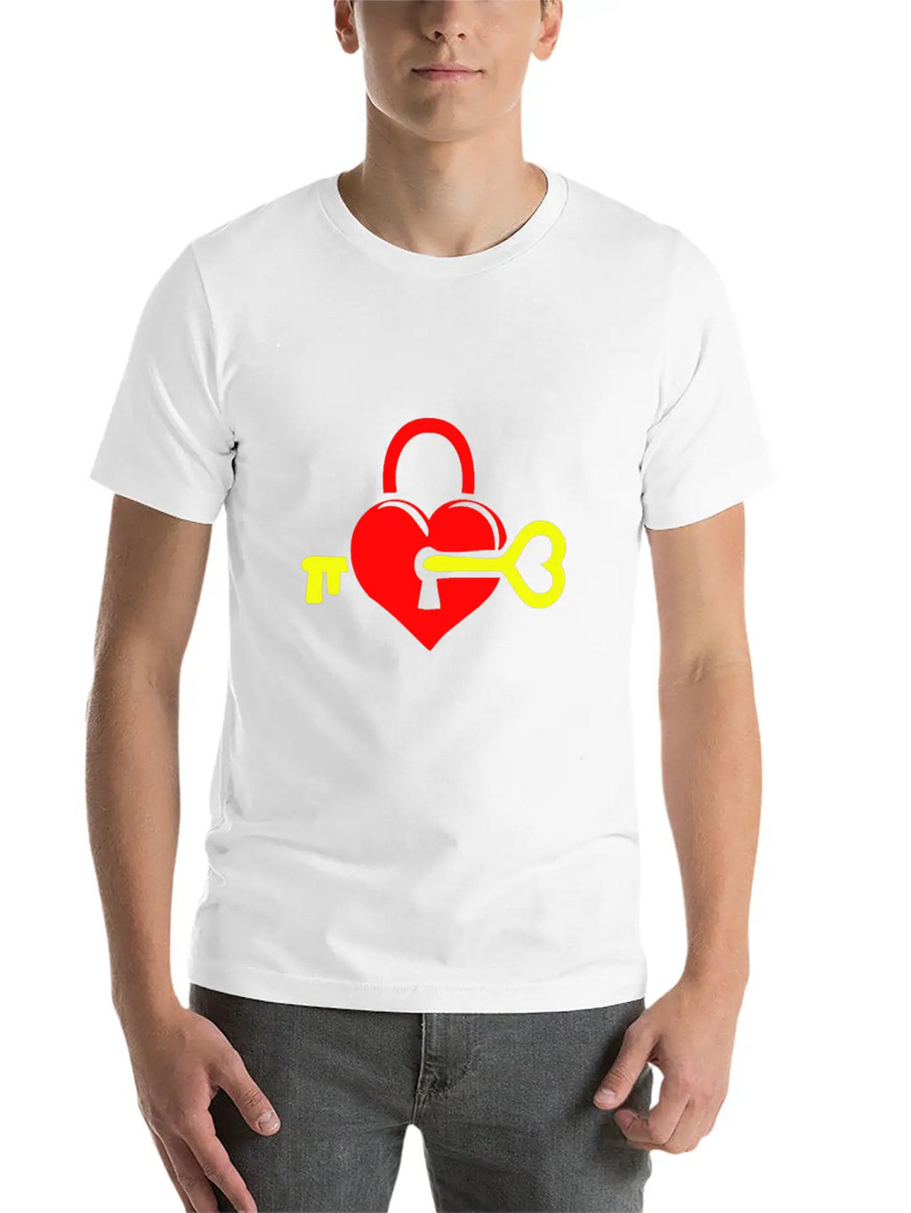Key To Your Heart Unisex Casual T-Shirt – Clean Design For Daily Comfort