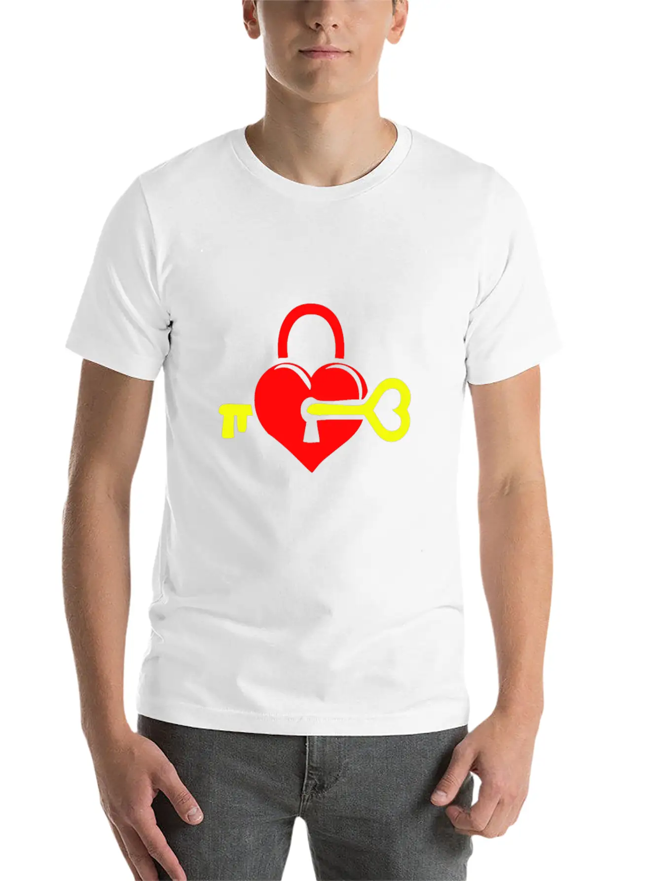 Key To Your Heart Unisex Casual T-Shirt – Clean Design For Daily Comfort