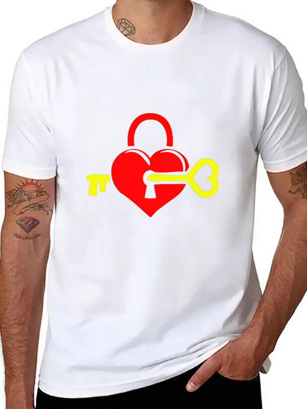 Key To Your Heart Unisex Casual T-Shirt – Clean Design For Daily Comfort
