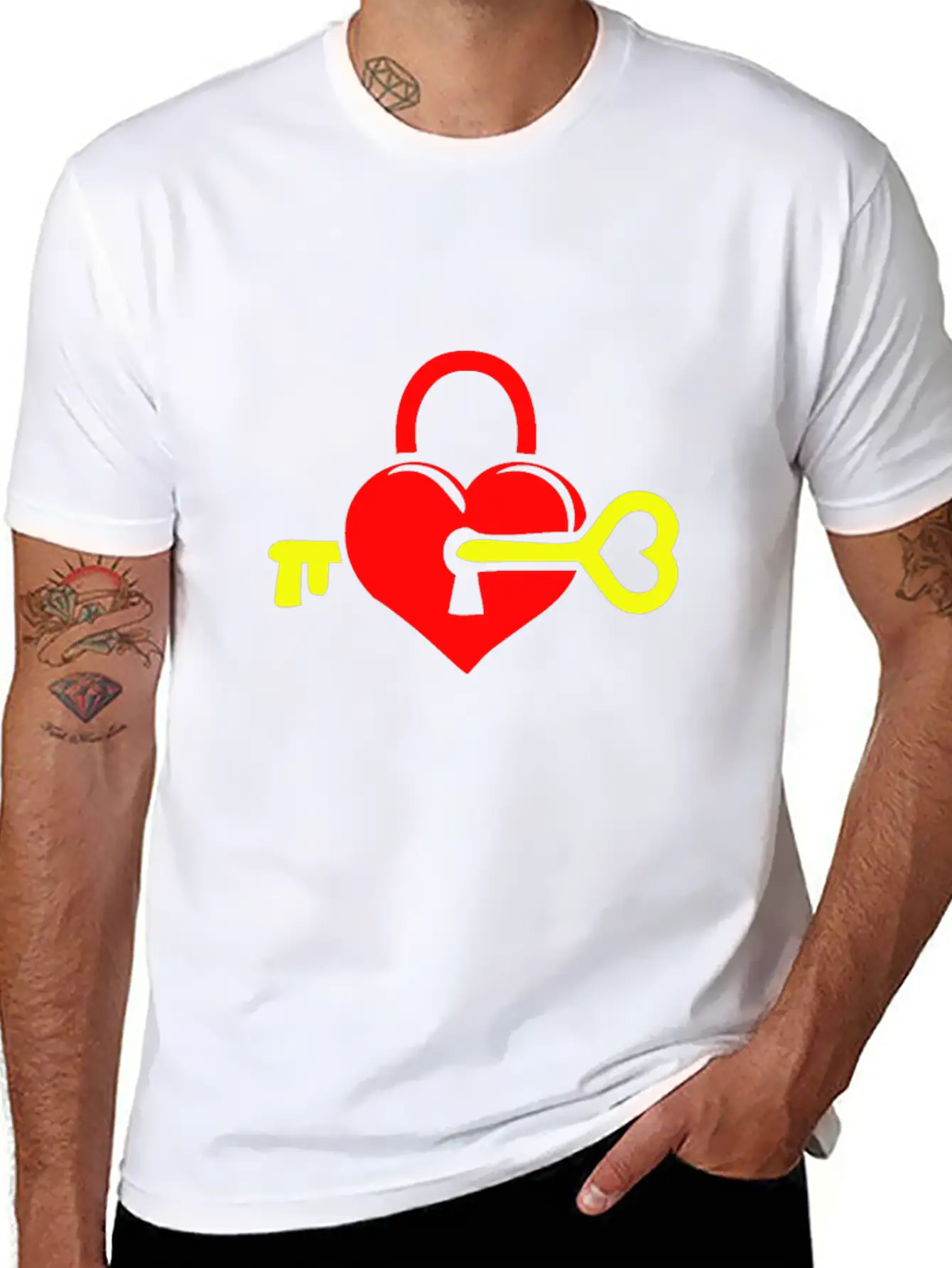 Key To Your Heart Unisex Casual T-Shirt – Clean Design For Daily Comfort