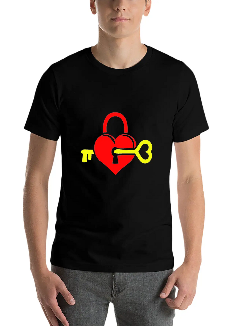 Key To Your Heart Unisex Casual T-Shirt – Clean Design For Daily Comfort