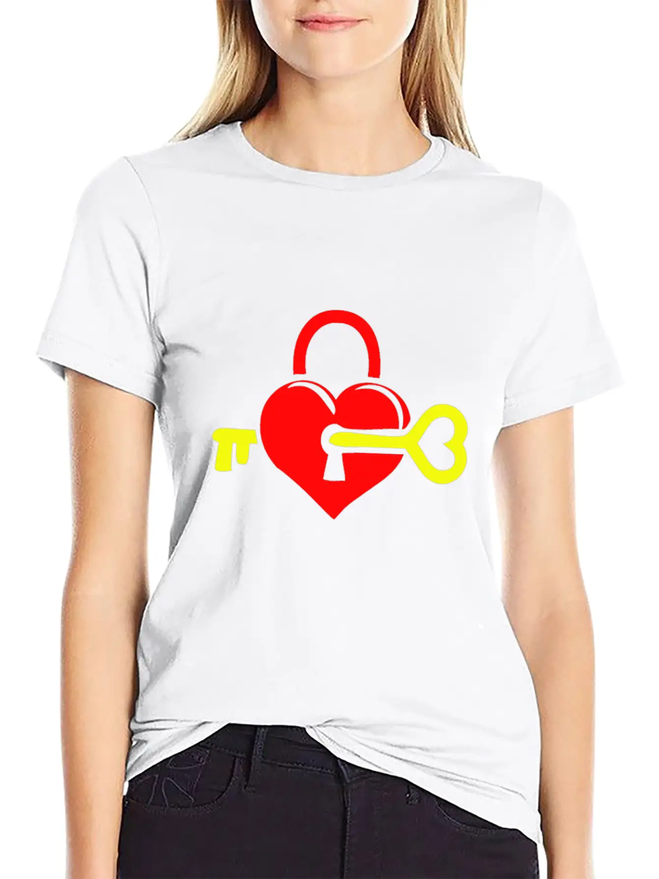 Key To Your Heart Unisex Casual T-Shirt – Clean Design For Daily Comfort