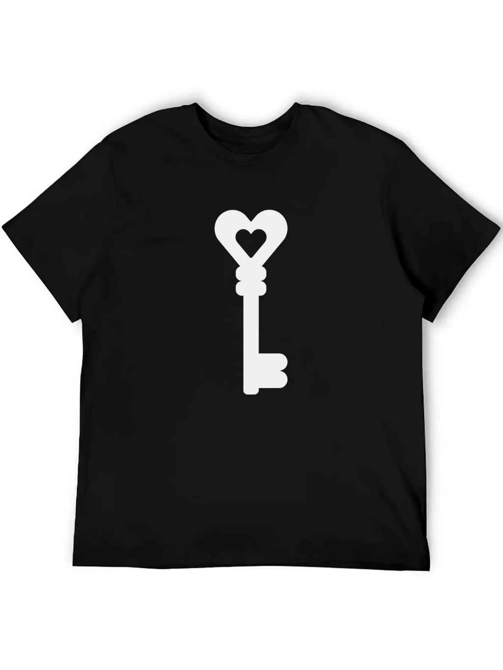 Key With Heart Classic Fit Graphic Tee For Daily Comfort – Unisex Cotton Shirt