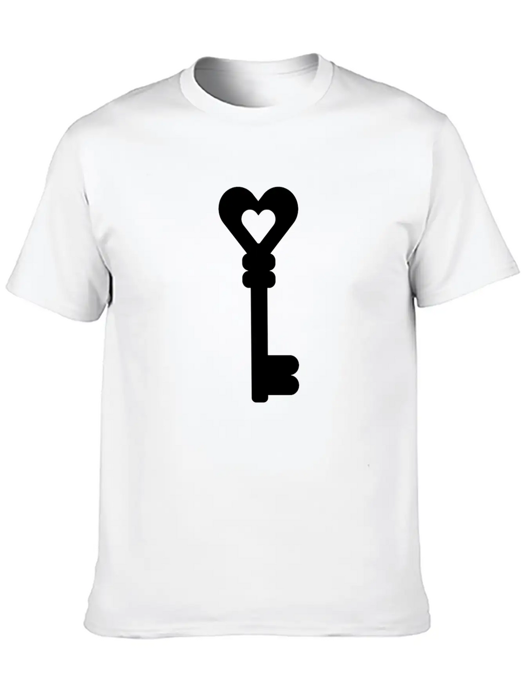 Key With Heart Classic Fit Graphic Tee For Daily Comfort – Unisex Cotton Shirt