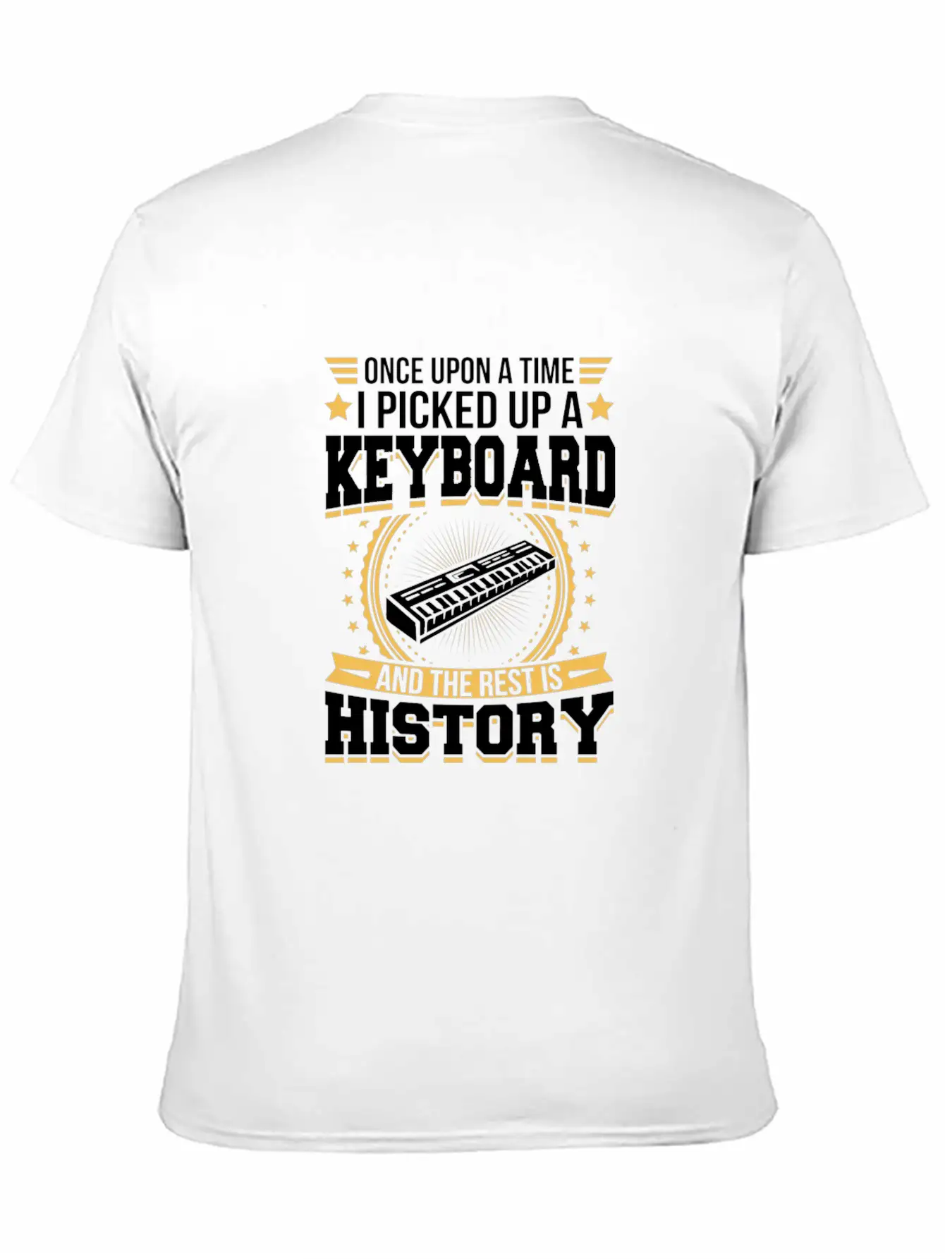 Keyboard And The Rest Is History T-Shirt Unisex Short Sleeve Soft Cotton T-Shirt – Casual Everyday Wear