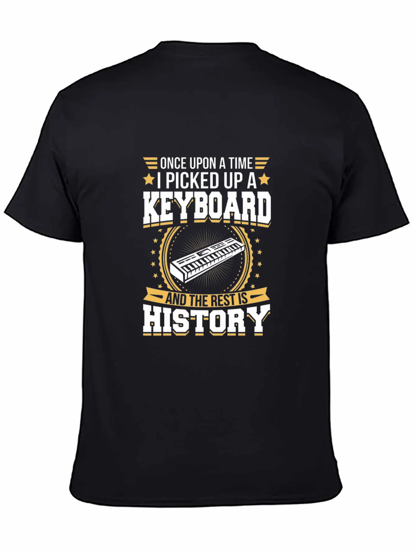 Keyboard And The Rest Is History T-Shirt Unisex Short Sleeve Soft Cotton T-Shirt – Casual Everyday Wear