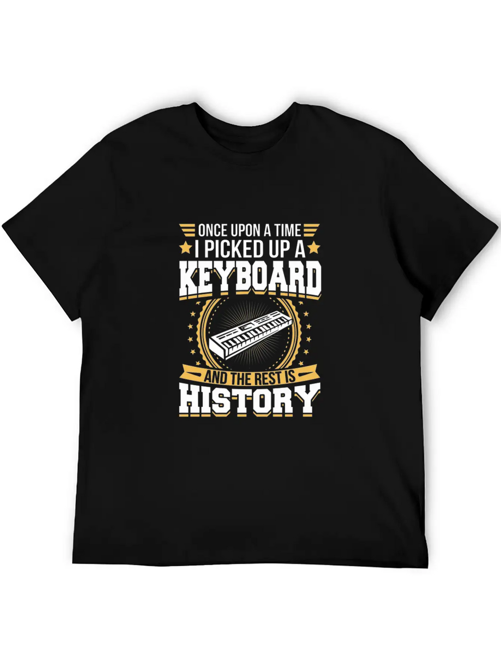 Keyboard And The Rest Is History T-Shirt Unisex Short Sleeve Soft Cotton T-Shirt – Casual Everyday Wear