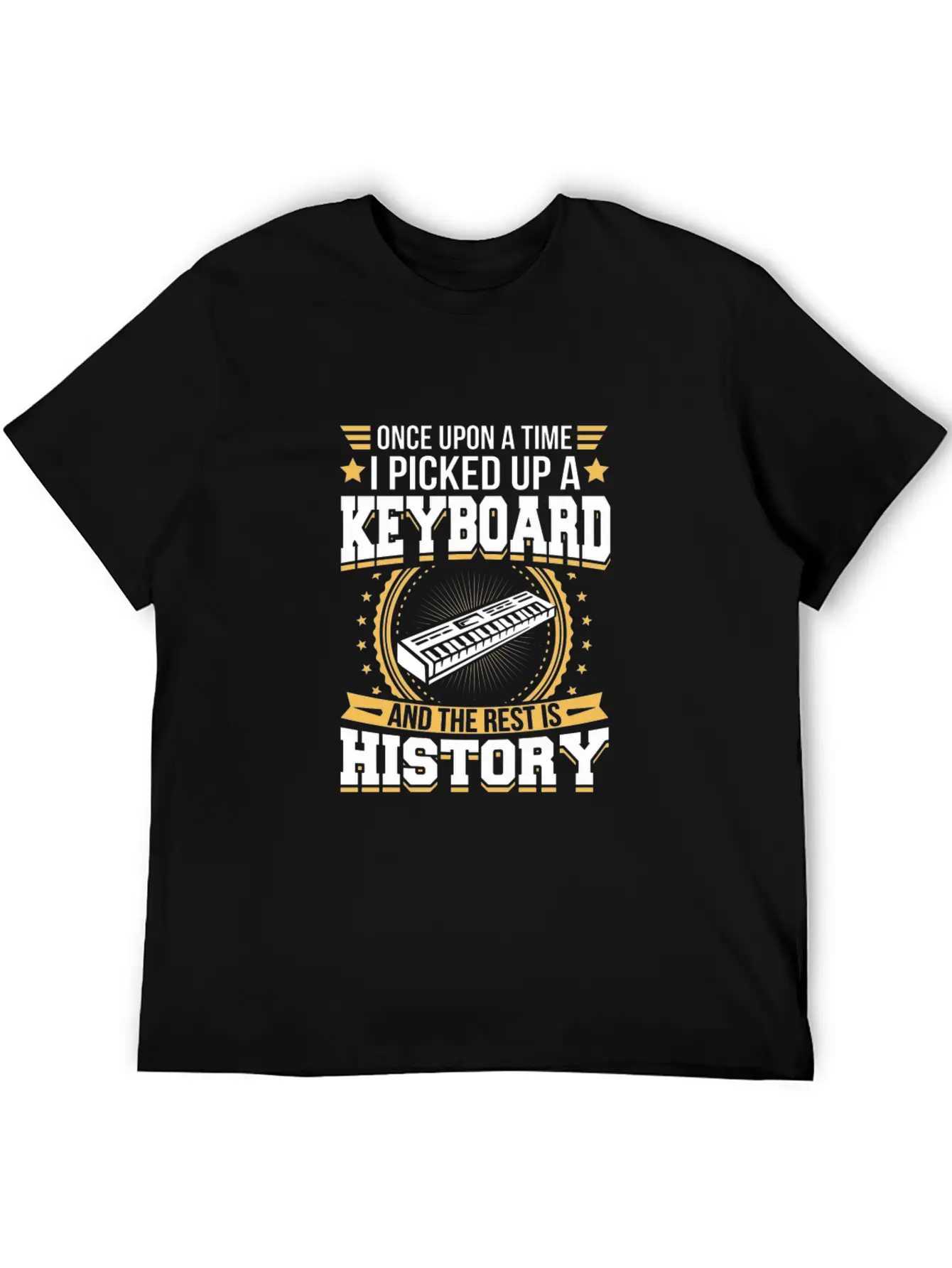 Keyboard And The Rest Is History T-Shirt Unisex Short Sleeve Soft Cotton T-Shirt – Casual Everyday Wear
