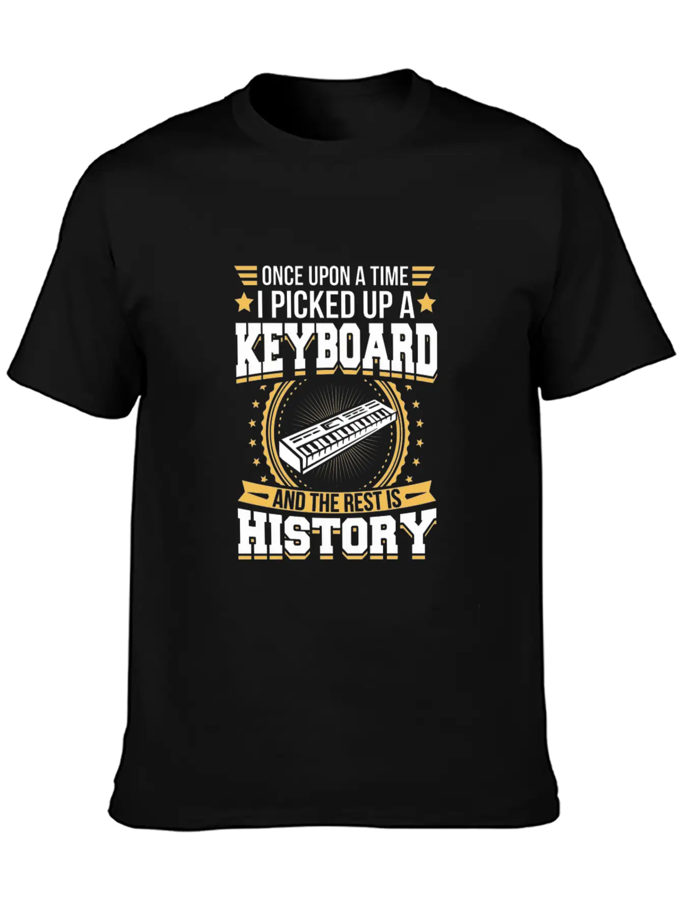 Keyboard And The Rest Is History T-Shirt Unisex Short Sleeve Soft Cotton T-Shirt – Casual Everyday Wear