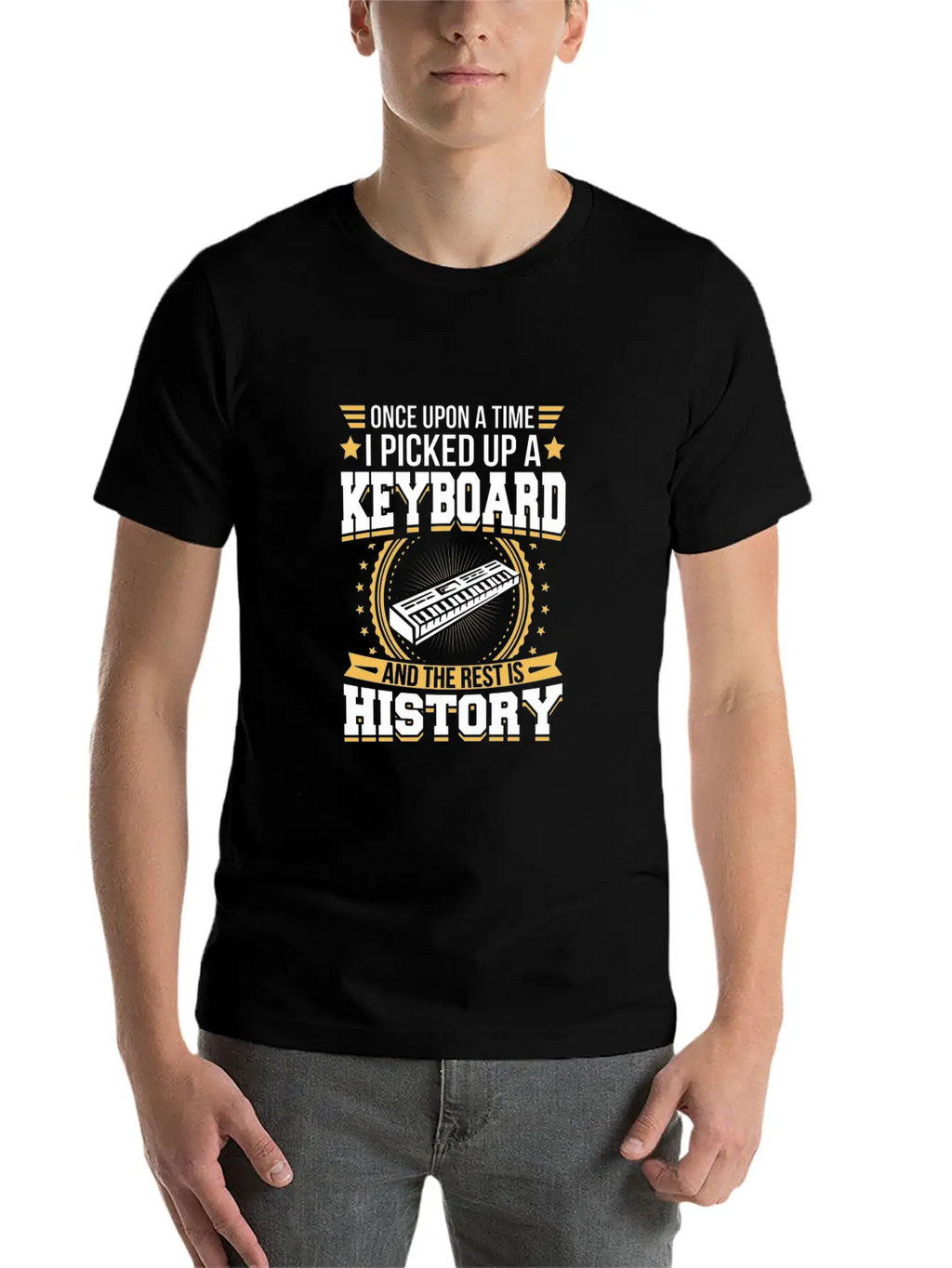 Keyboard And The Rest Is History T-Shirt Unisex Short Sleeve Soft Cotton T-Shirt – Casual Everyday Wear