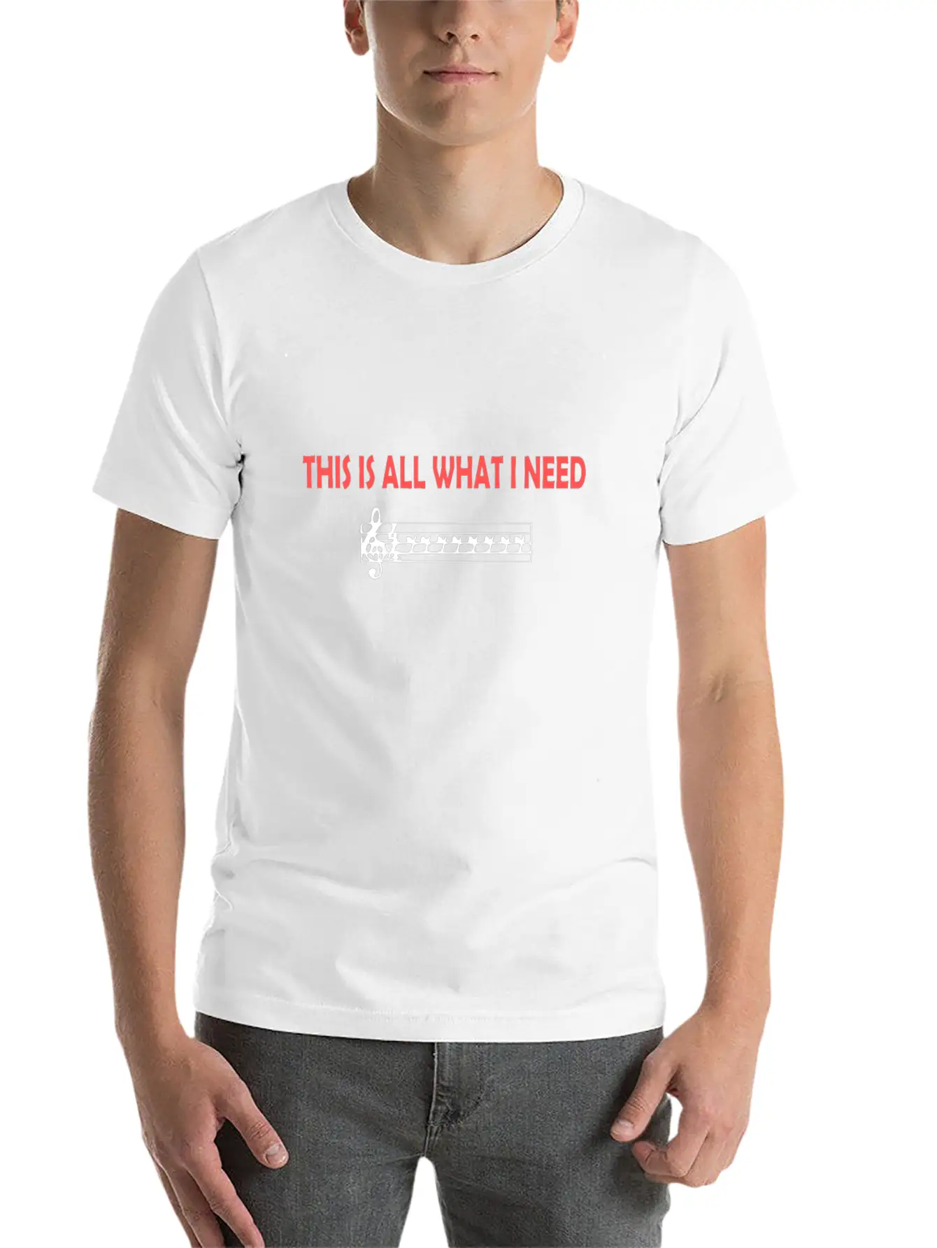 Keyboard Break, Reading Notes Saying Unisex Short Sleeve Soft Cotton T-Shirt – Casual Everyday Wear