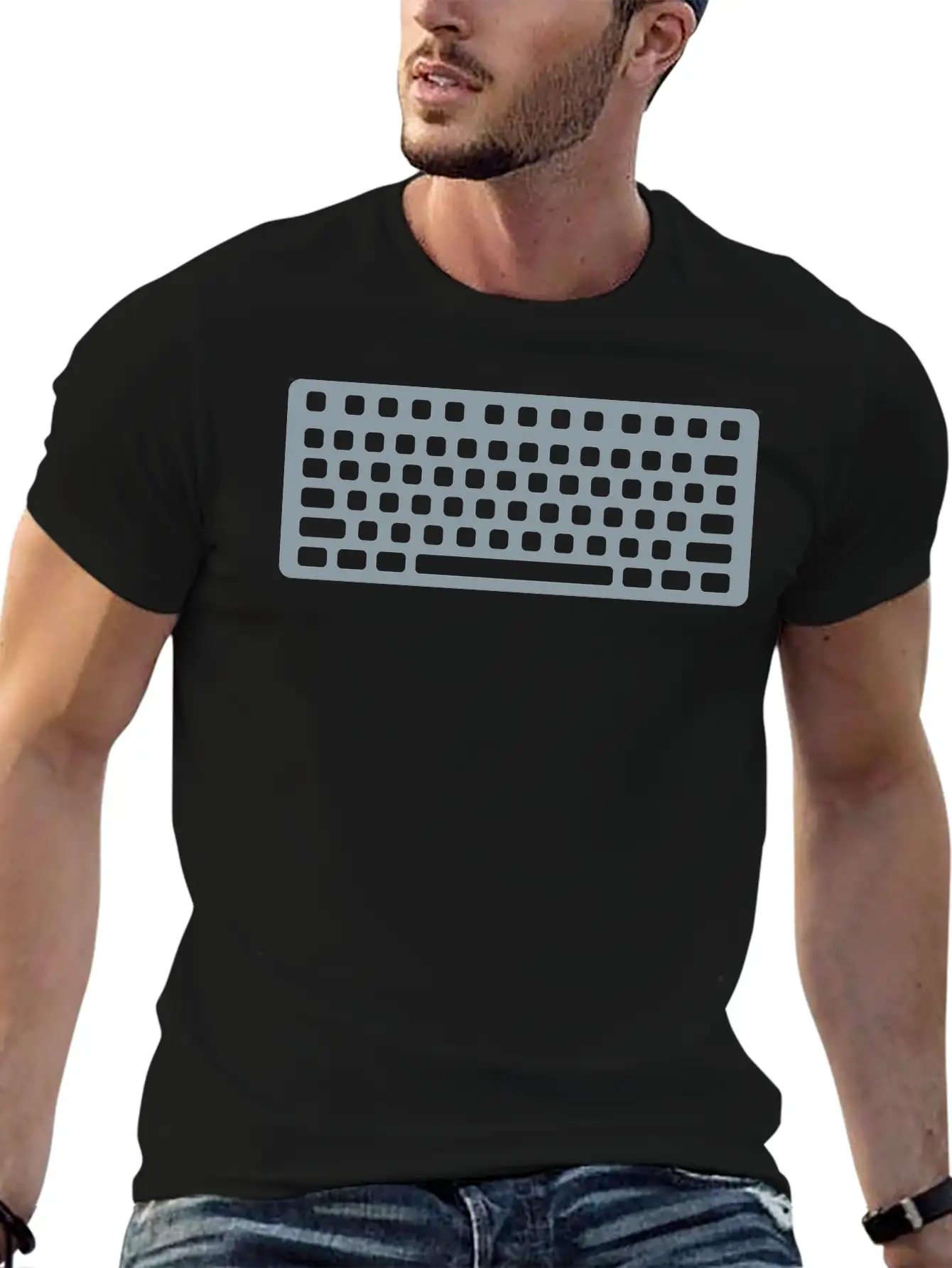 Keyboard Stylish Everyday T-Shirt – Unisex Basic Cotton Tee