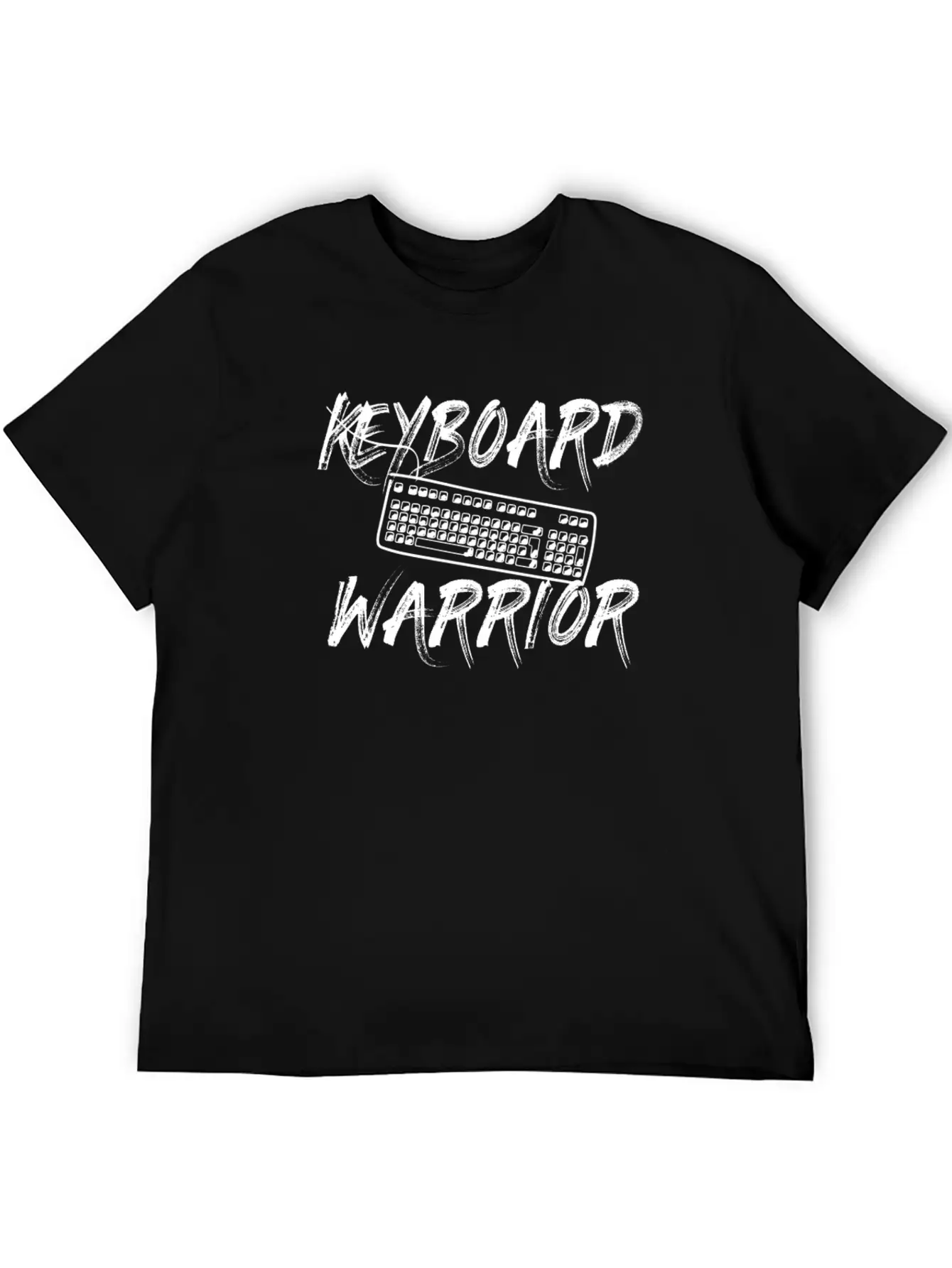 Keyboard Warrior Gamer Internet Social Media Gift Unisex Casual T-Shirt – Clean Design For Daily Comfort