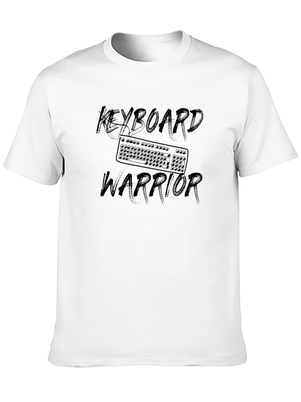 Keyboard Warrior Gamer Internet Social Media Gift Unisex Casual T-Shirt – Clean Design For Daily Comfort