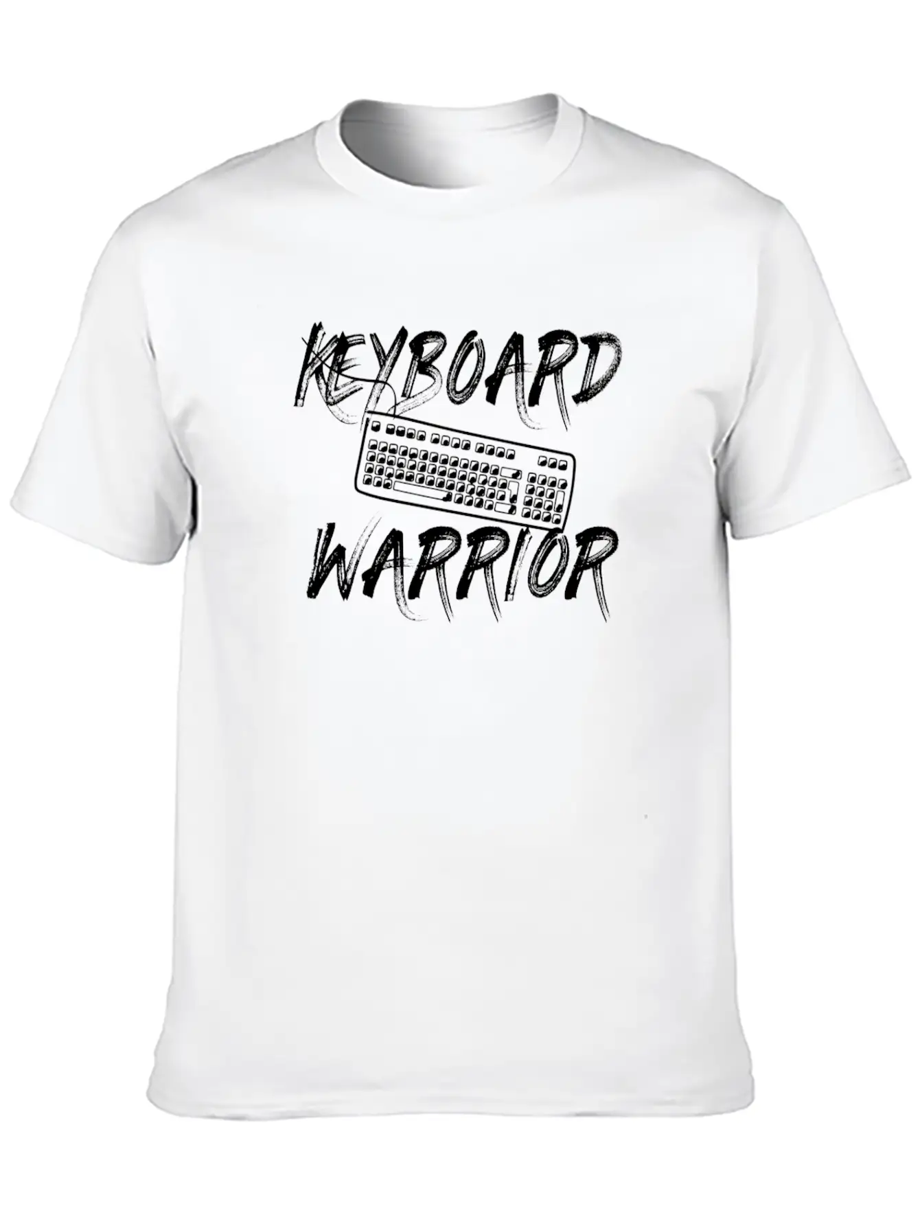 Keyboard Warrior Gamer Internet Social Media Gift Unisex Casual T-Shirt – Clean Design For Daily Comfort