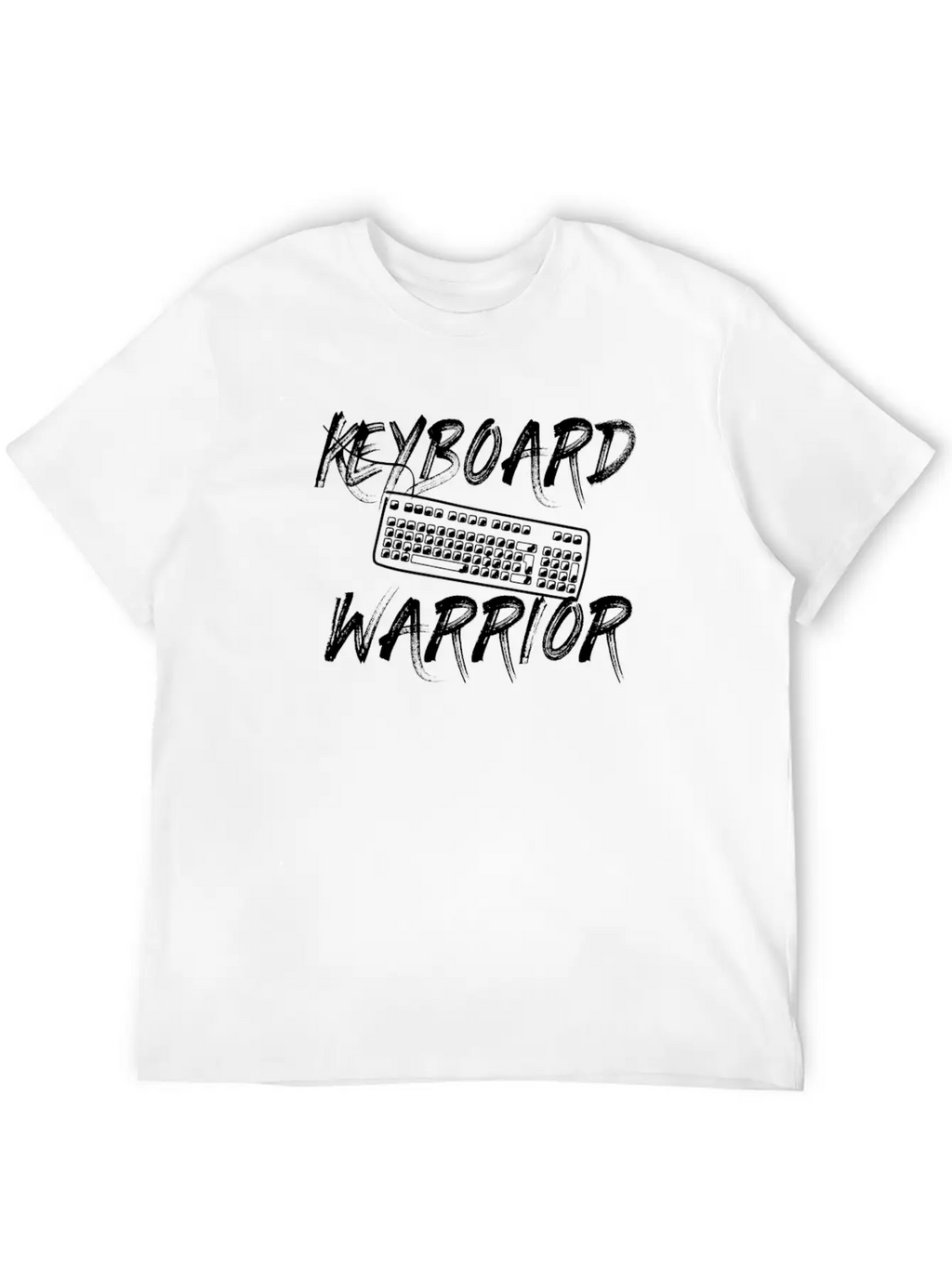 Keyboard Warrior Gamer Internet Social Media Gift Unisex Casual T-Shirt – Clean Design For Daily Comfort