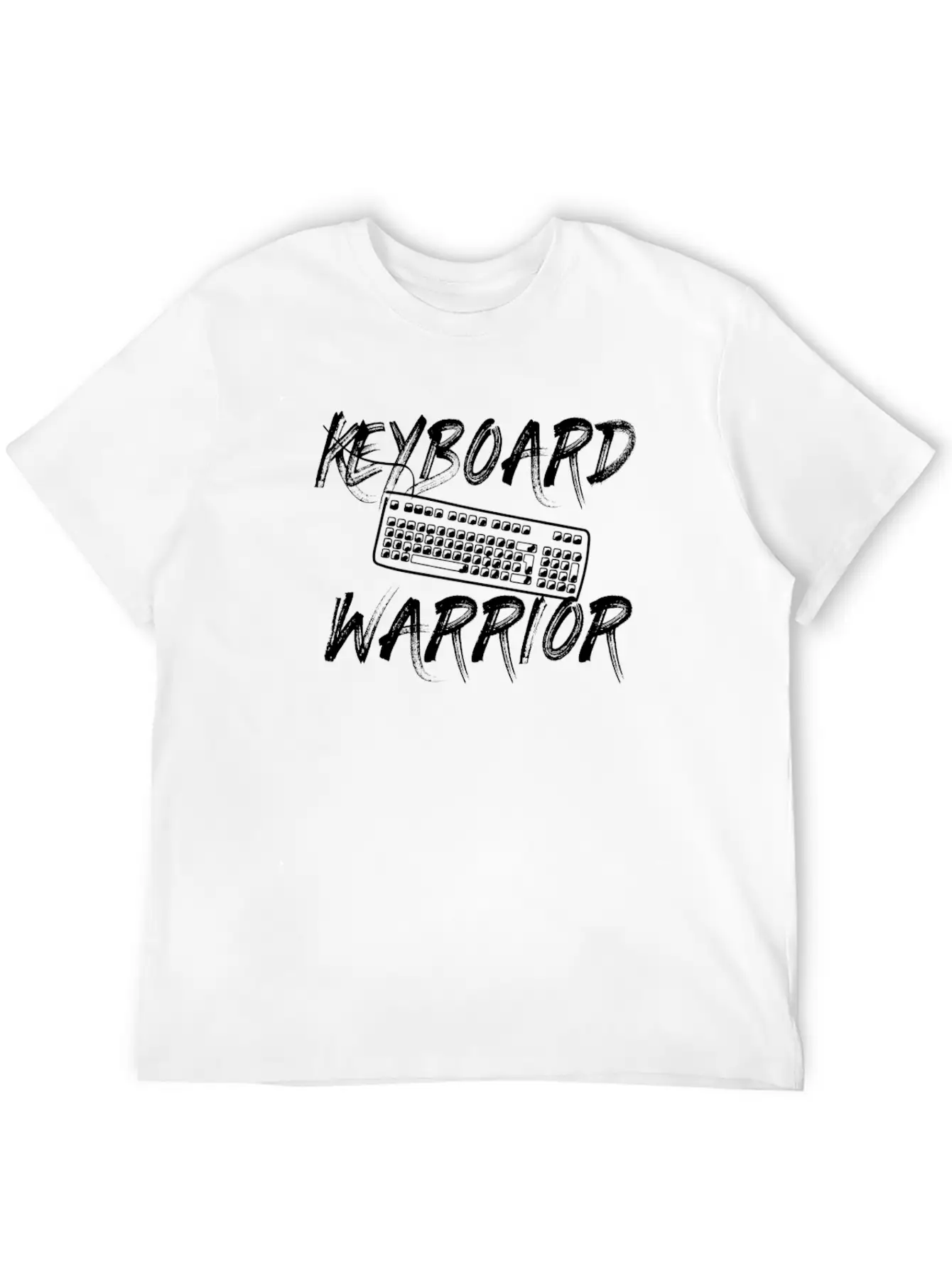 Keyboard Warrior Gamer Internet Social Media Gift Unisex Casual T-Shirt – Clean Design For Daily Comfort