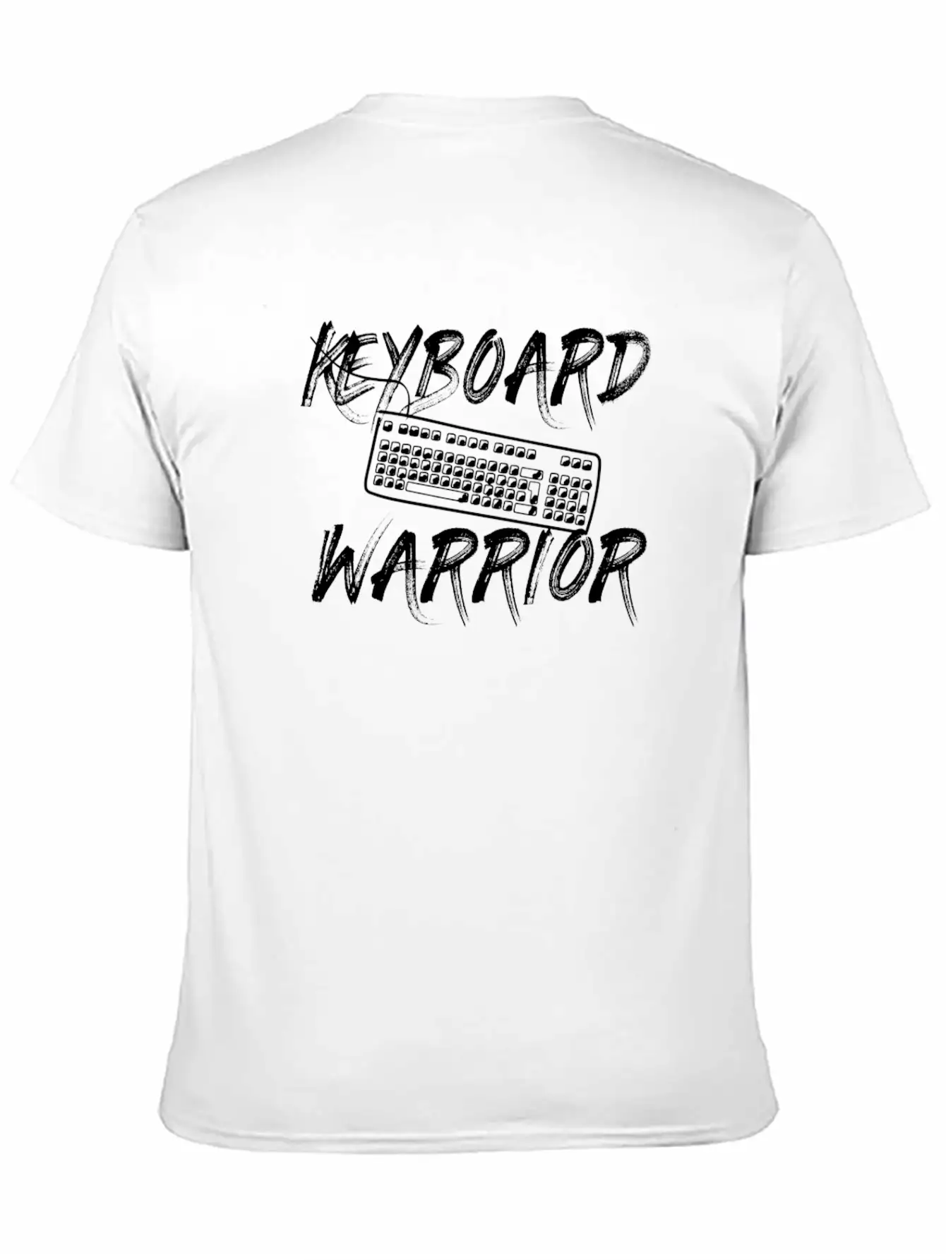Keyboard Warrior Gamer Internet Social Media Gift Unisex Casual T-Shirt – Clean Design For Daily Comfort