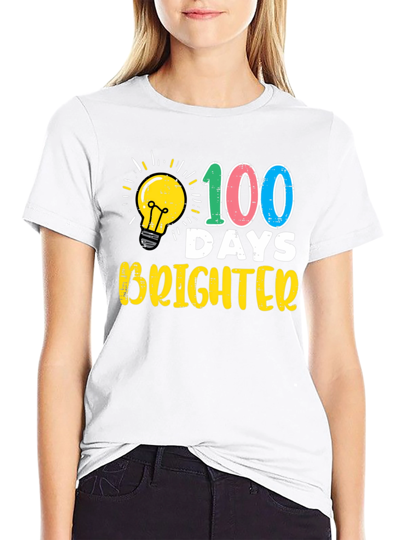 100 Days Brighter Teacher T-Shirt