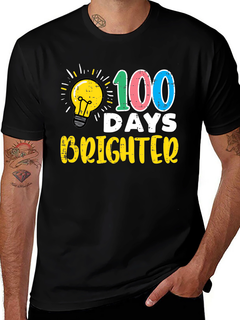 100 Days Brighter Teacher T-Shirt