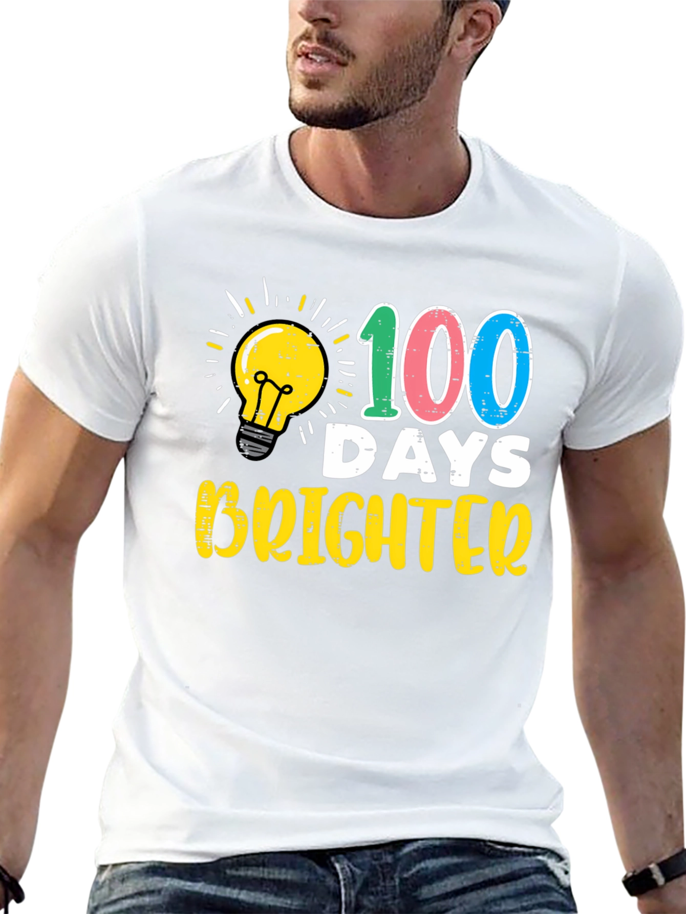 100 Days Brighter Teacher T-Shirt